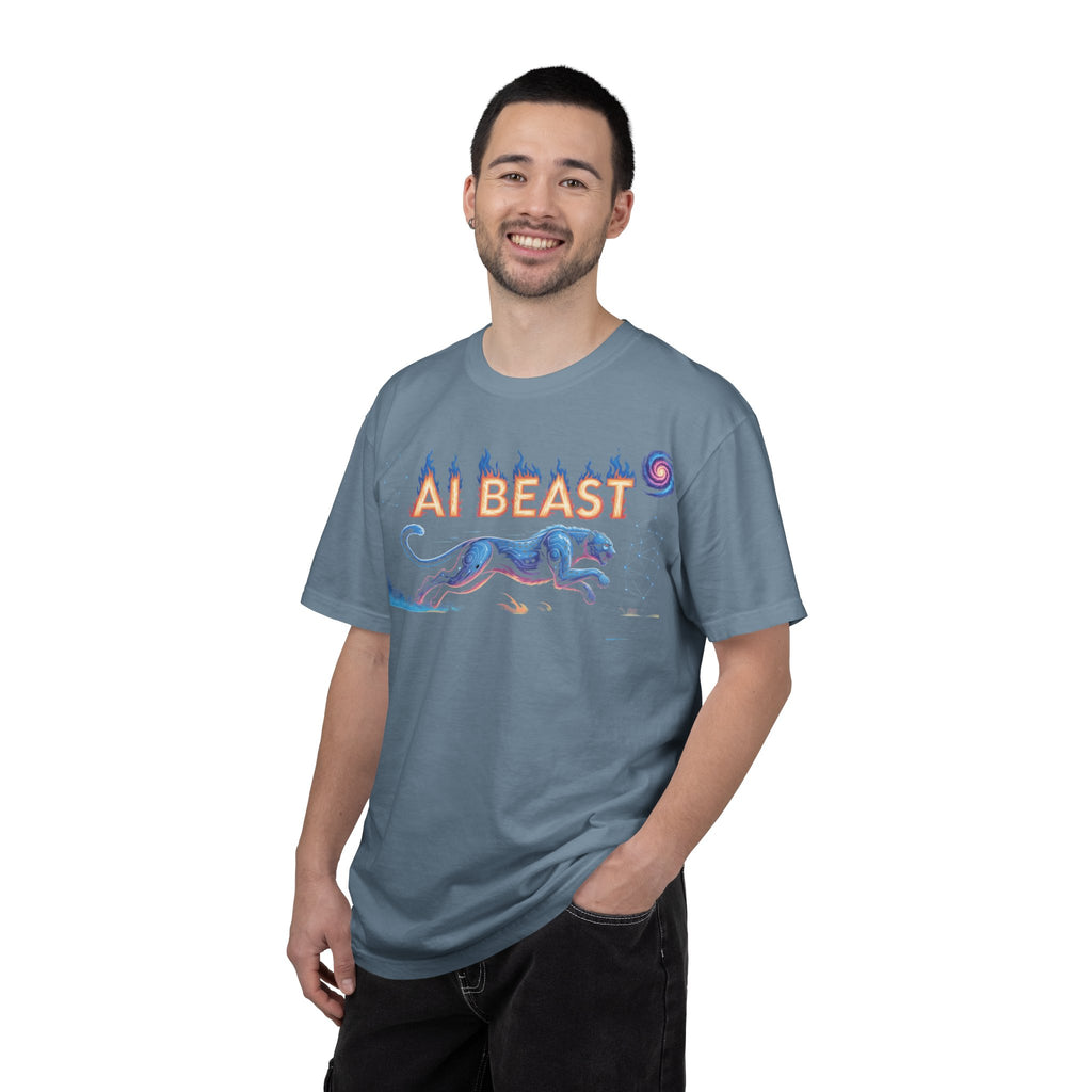 AI BEAST “Digital Predator” Unisex Garment-Dyed T-shirt