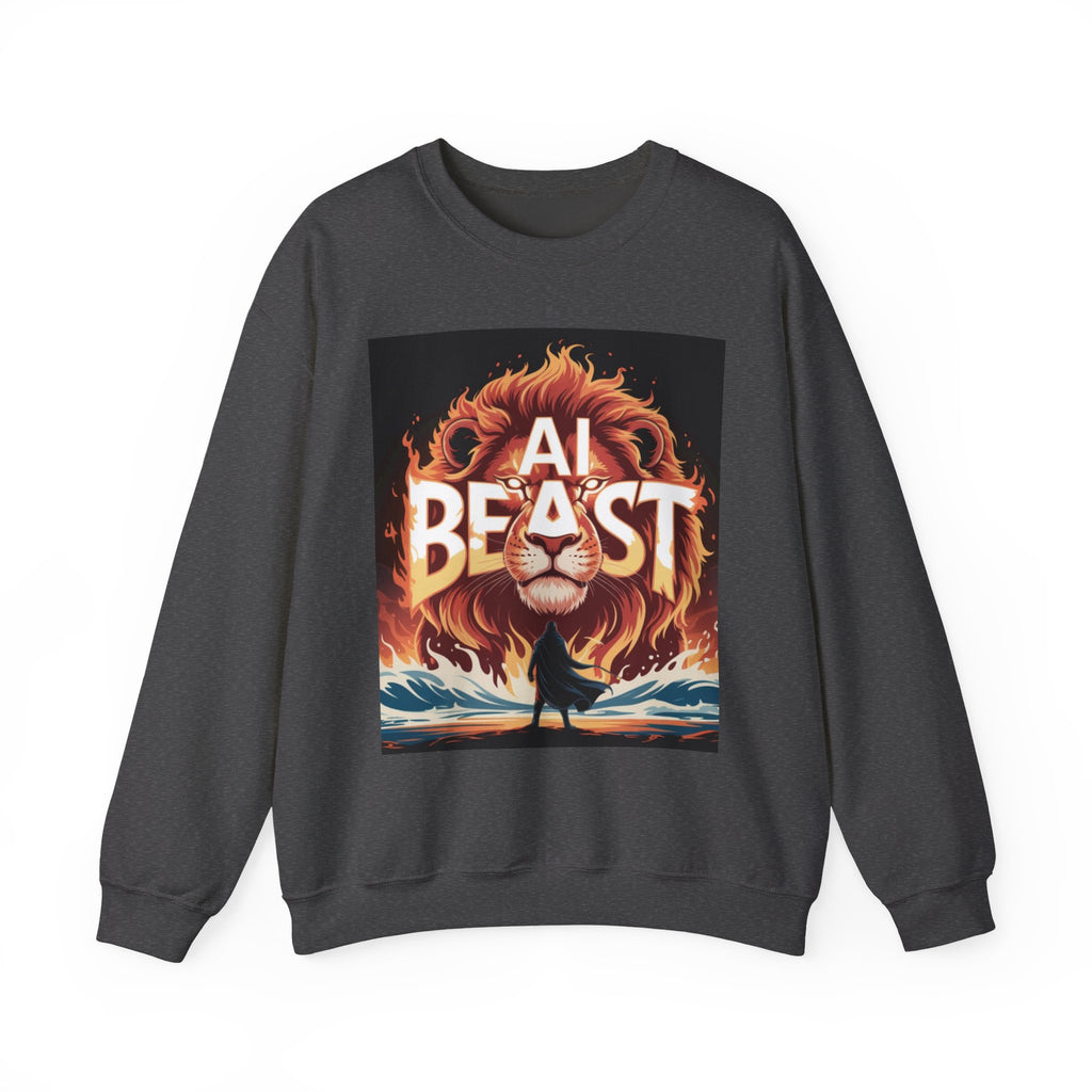 AI BEAST “Majestic Upload” Unisex Heavy Blend™ Crewneck Sweatshirt