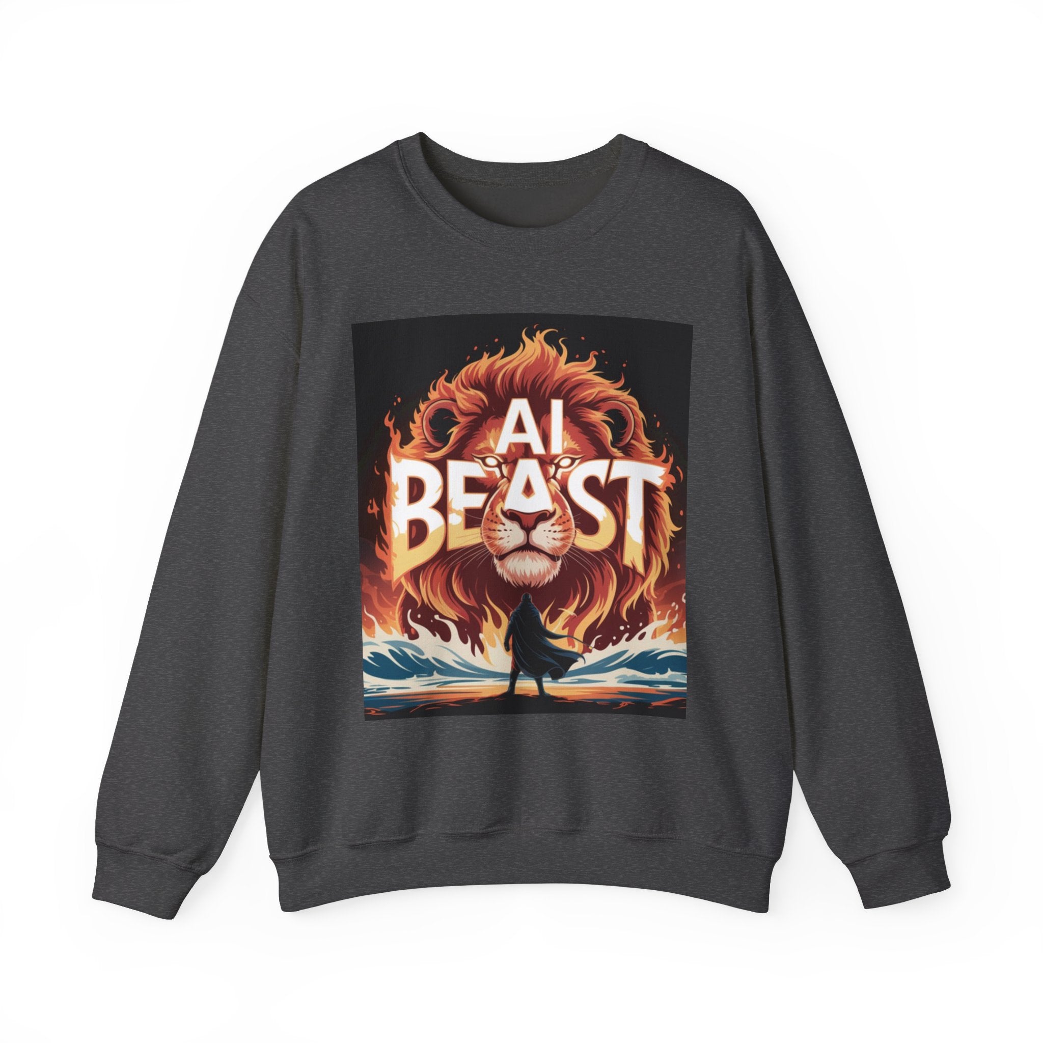 AI BEAST “Majestic Upload” Unisex Heavy Blend™ Crewneck Sweatshirt