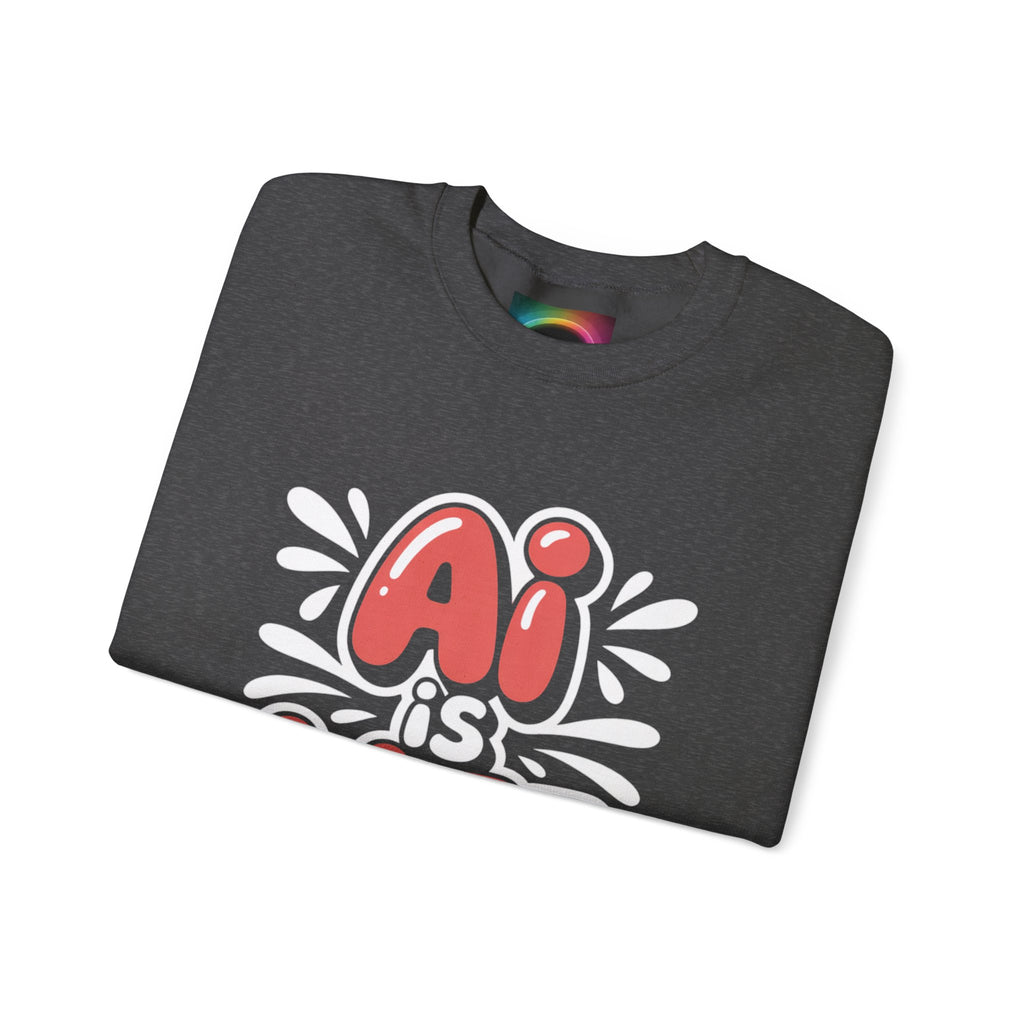 AI IS LIFE  " Neural Pop "  Unisex Heavy Blend™ Crewneck Sweatshirt