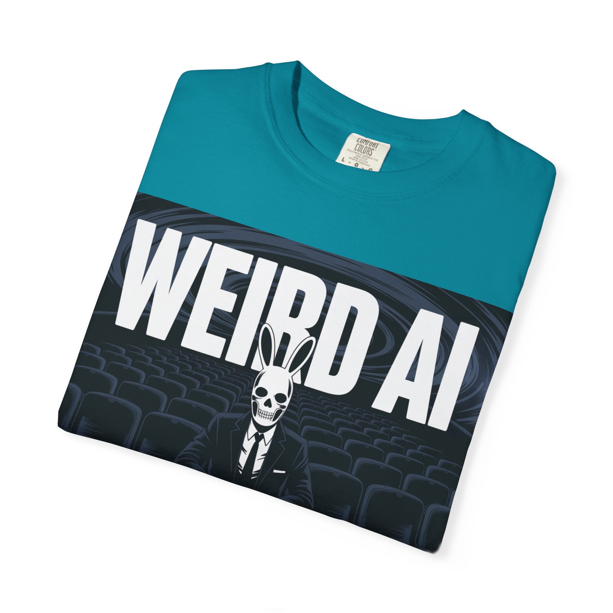 WEIRD AI  " Backrooms Theater " Unisex Garment-Dyed T-shirt