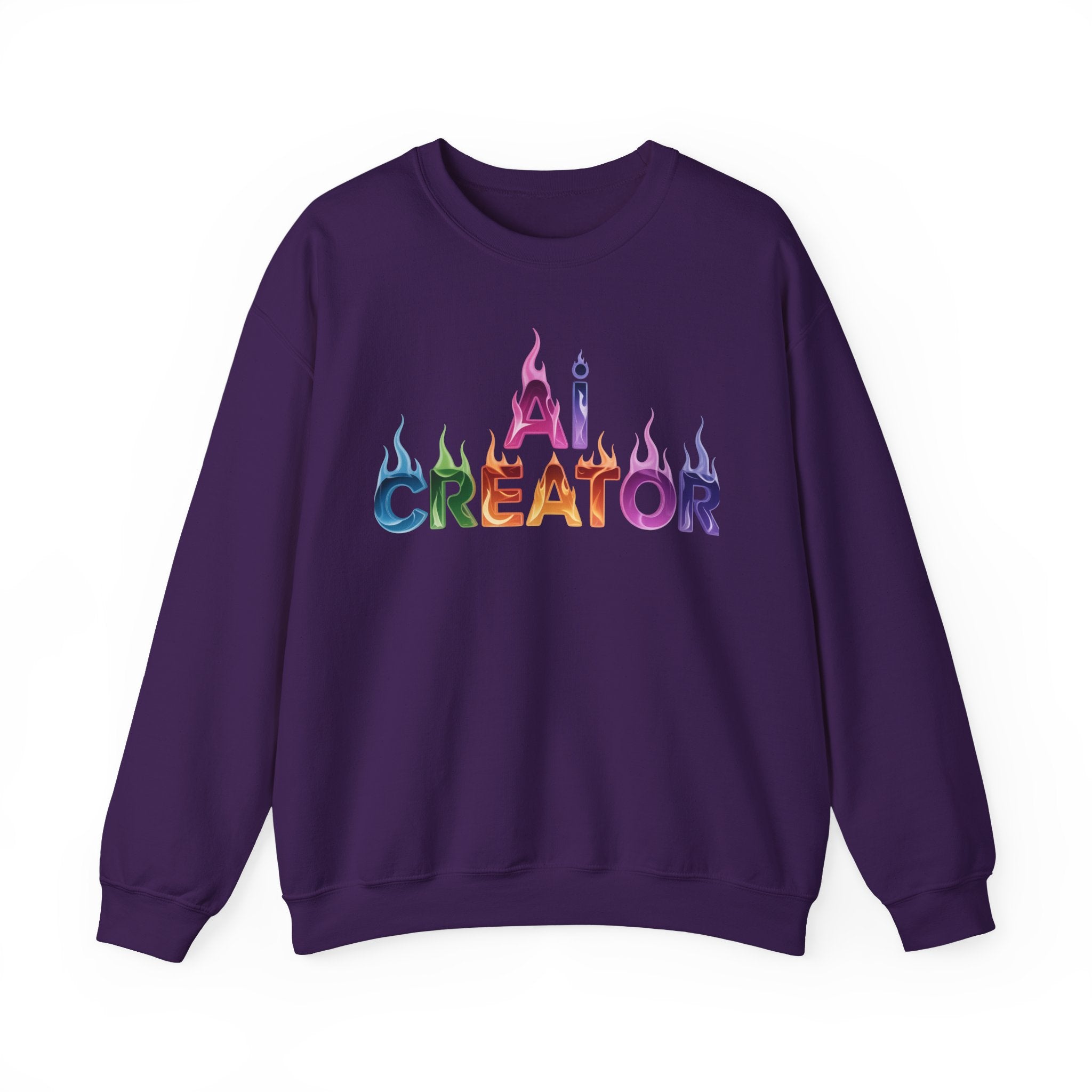 AI CREATOR  "Fire in the Code" Unisex Heavy Blend™ Crewneck Sweatshirt