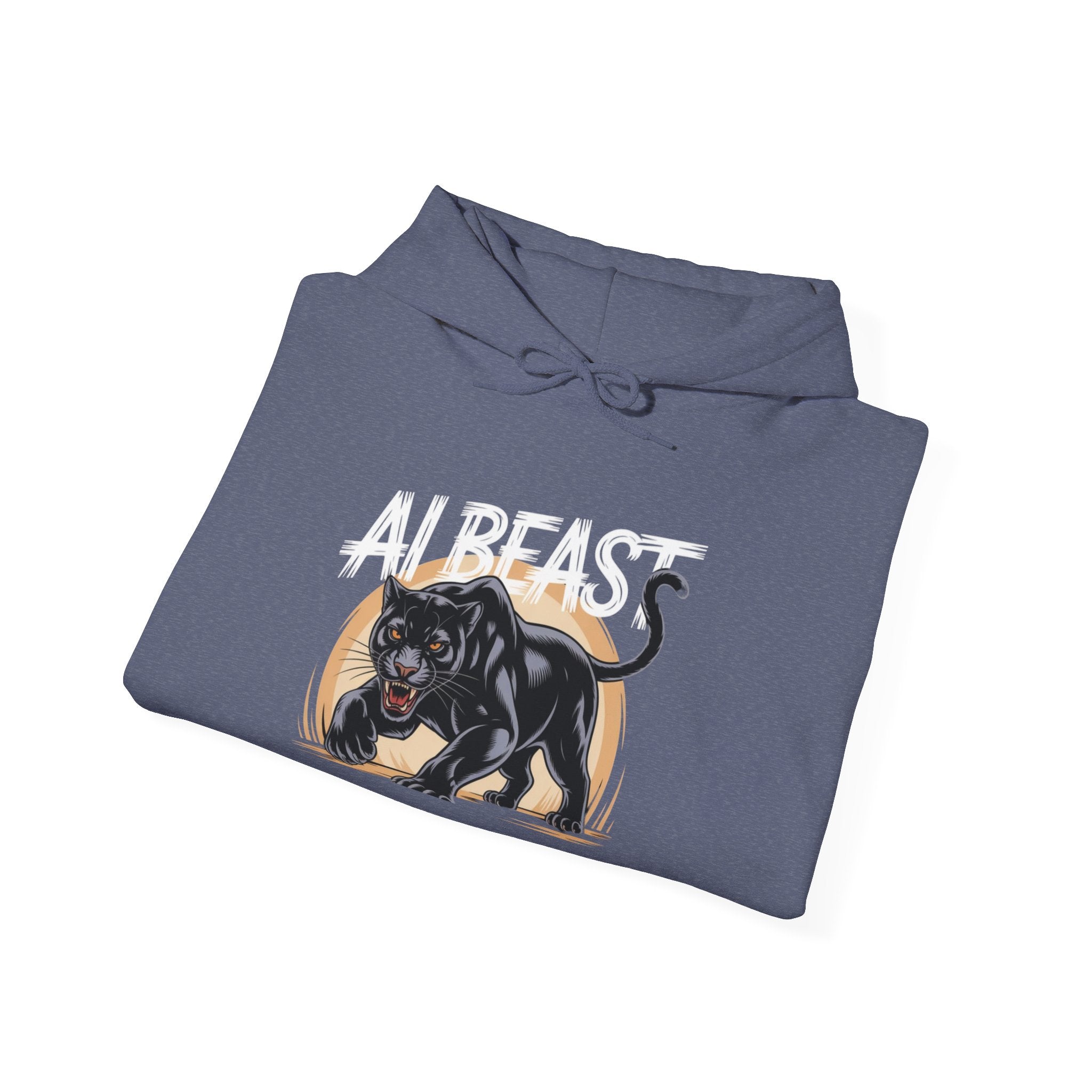 AI BEAST "Midnight Matrix" Unisex Heavy Blend™ Hooded Sweatshirt