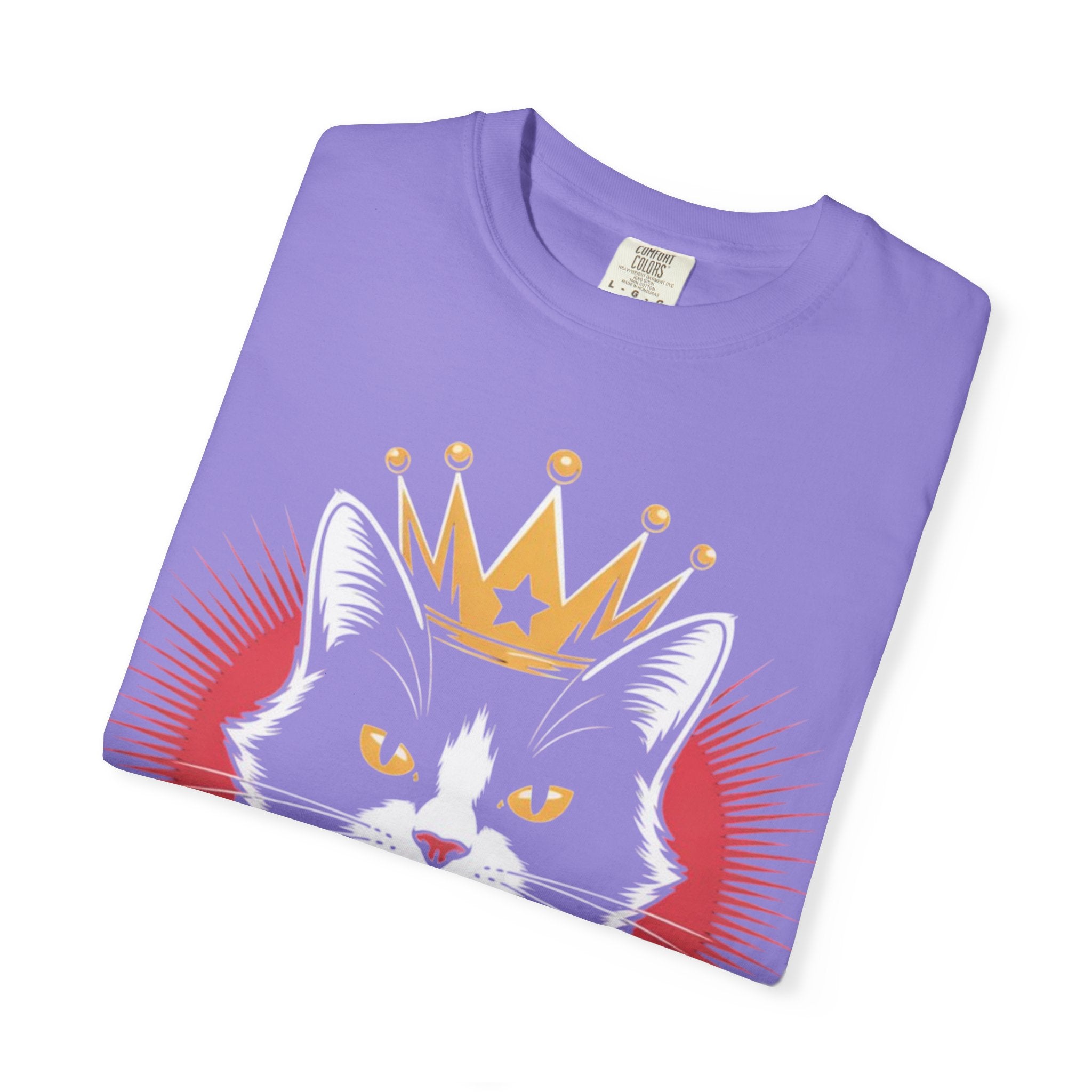 AI king ""Glitch Monarch"" Garment-Dyed T-shirt (Men)