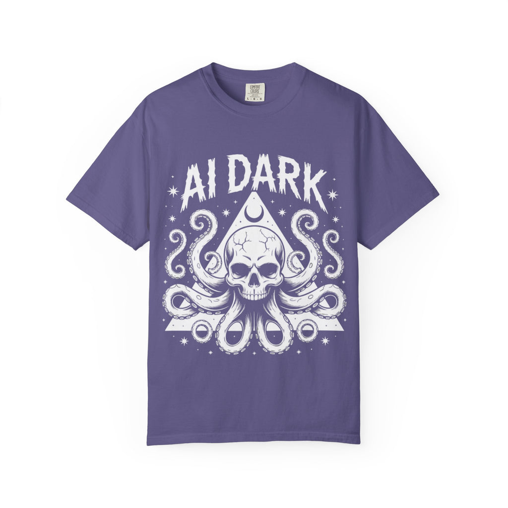 AI Dark  "Nightmare Network"  Unisex Garment-Dyed T-shirt