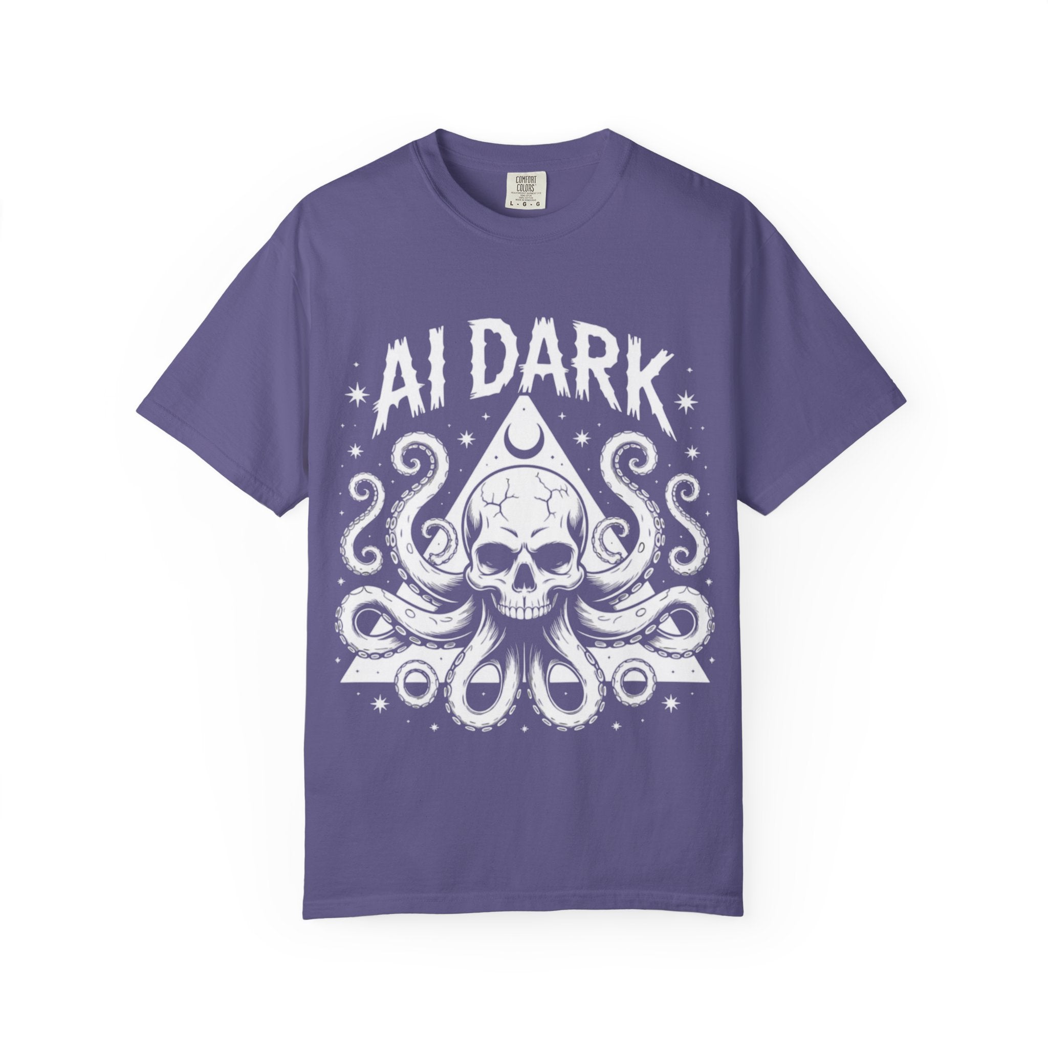 AI Dark  "Nightmare Network"  Unisex Garment-Dyed T-shirt