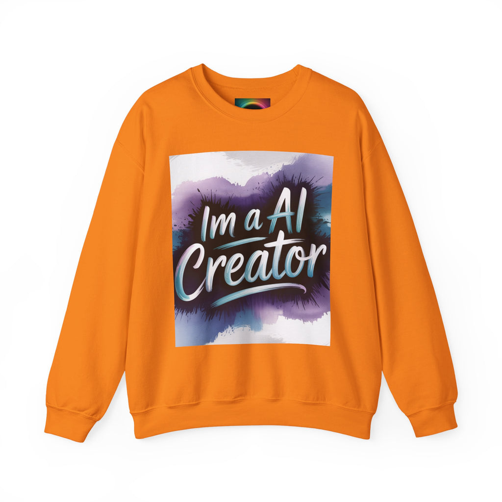 I’m a AI Creator "DIGITAL BRUSHSTROKE" Unisex Garment-Dyed Sweatshirt