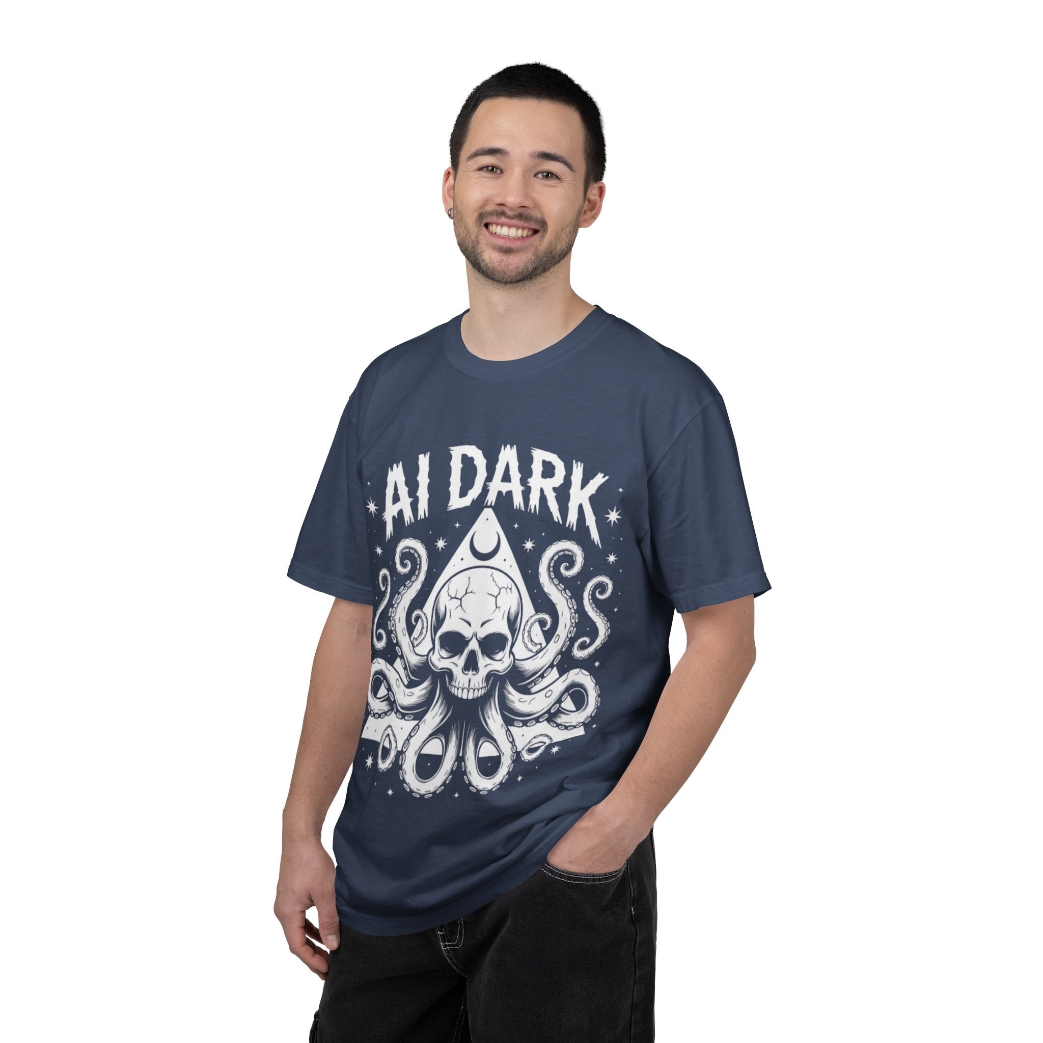 AI Dark  "Nightmare Network"  Unisex Garment-Dyed T-shirt