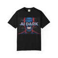 AI DARK " Deepcore Distortion — Cyberpunk Smiling Skull Tee