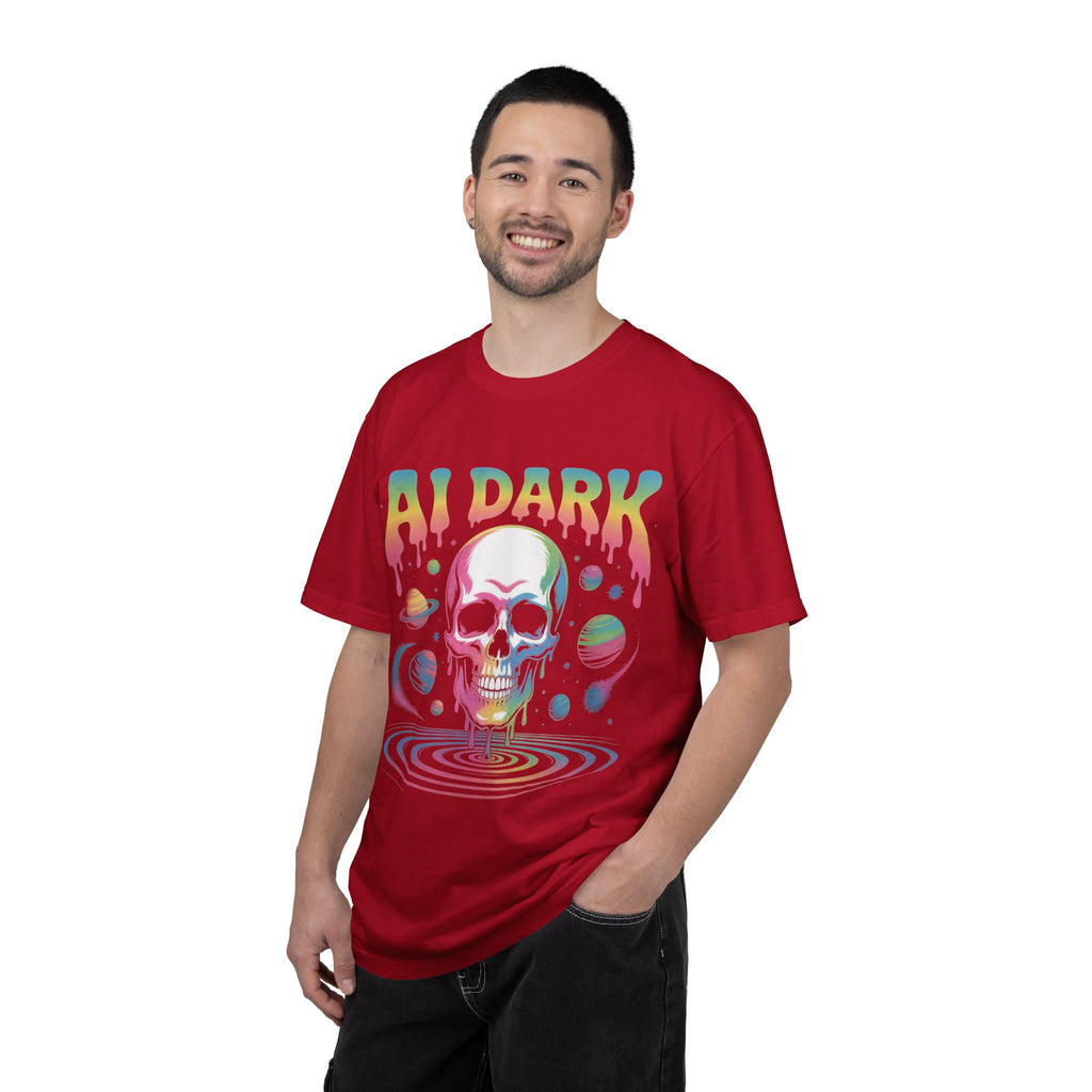 AI DARK “Death of Data” Unisex Garment-Dyed T-shirt