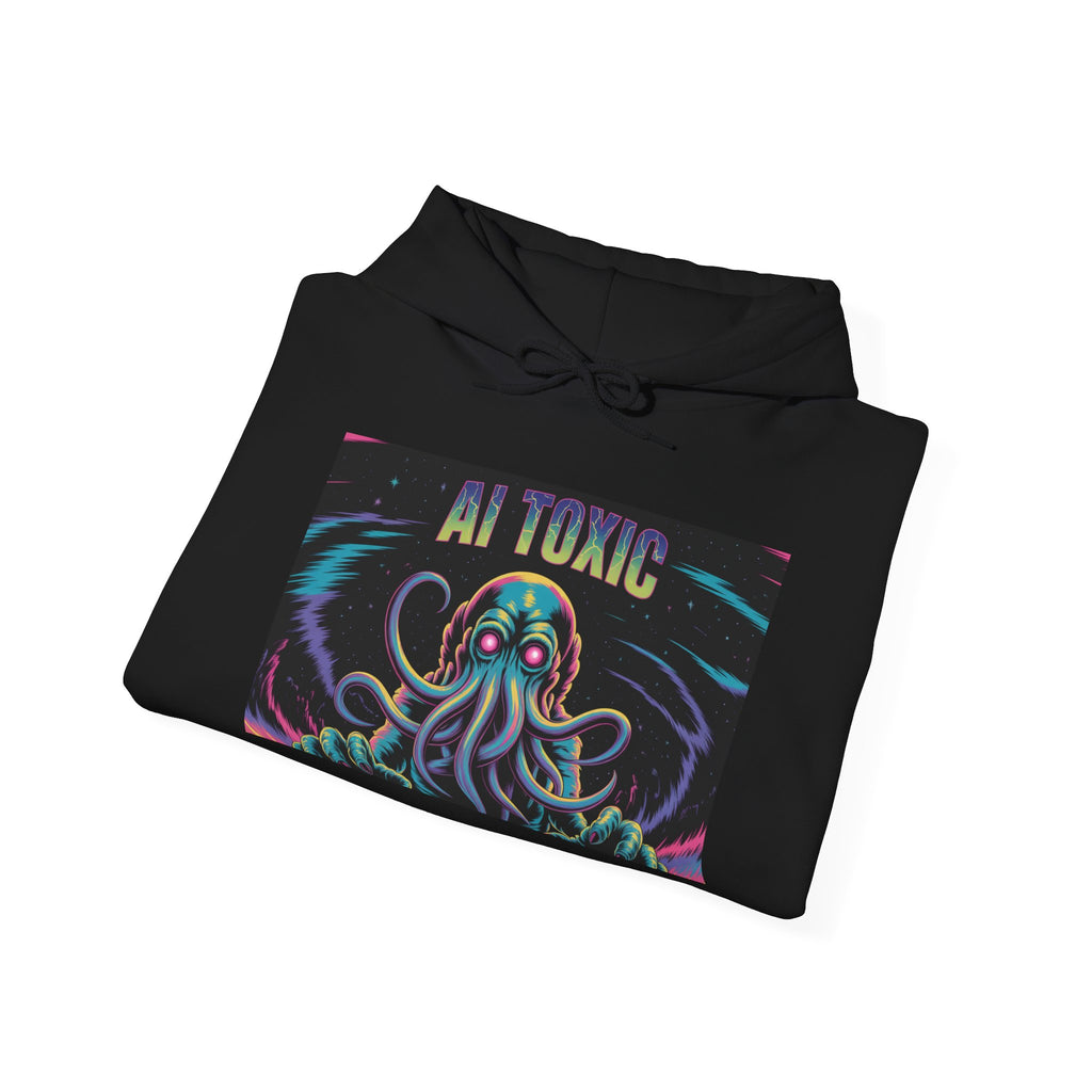 AI TOXIC  "Data  Overlord" Unisex Heavy Blend™ Hooded Sweatshirt