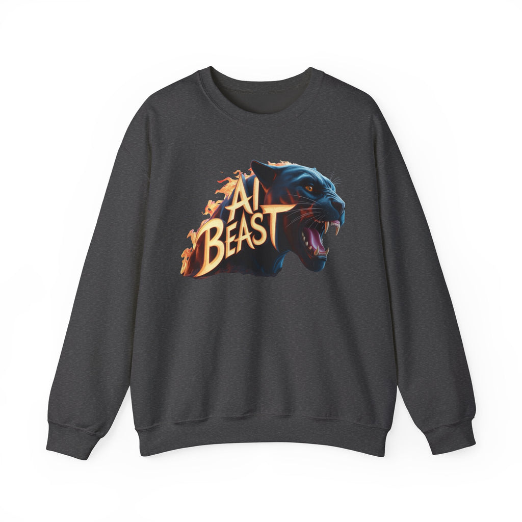 AI BEAST  "Wildfire Algorithm" Unisex Heavy Blend™ Crewneck Sweatshirt