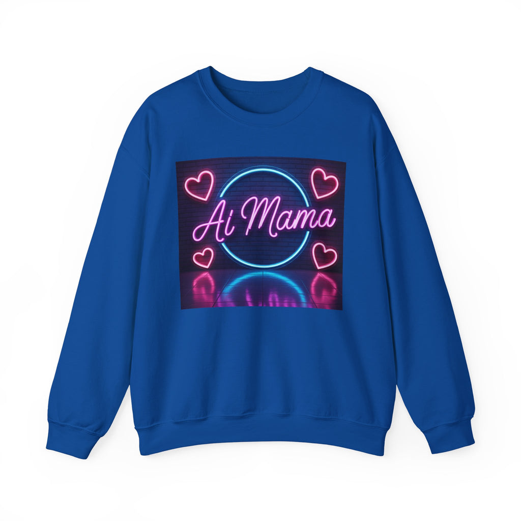 AI MAMA “ Electric Love Loop ” Unisex Heavy Blend™ Crewneck Sweatshirt