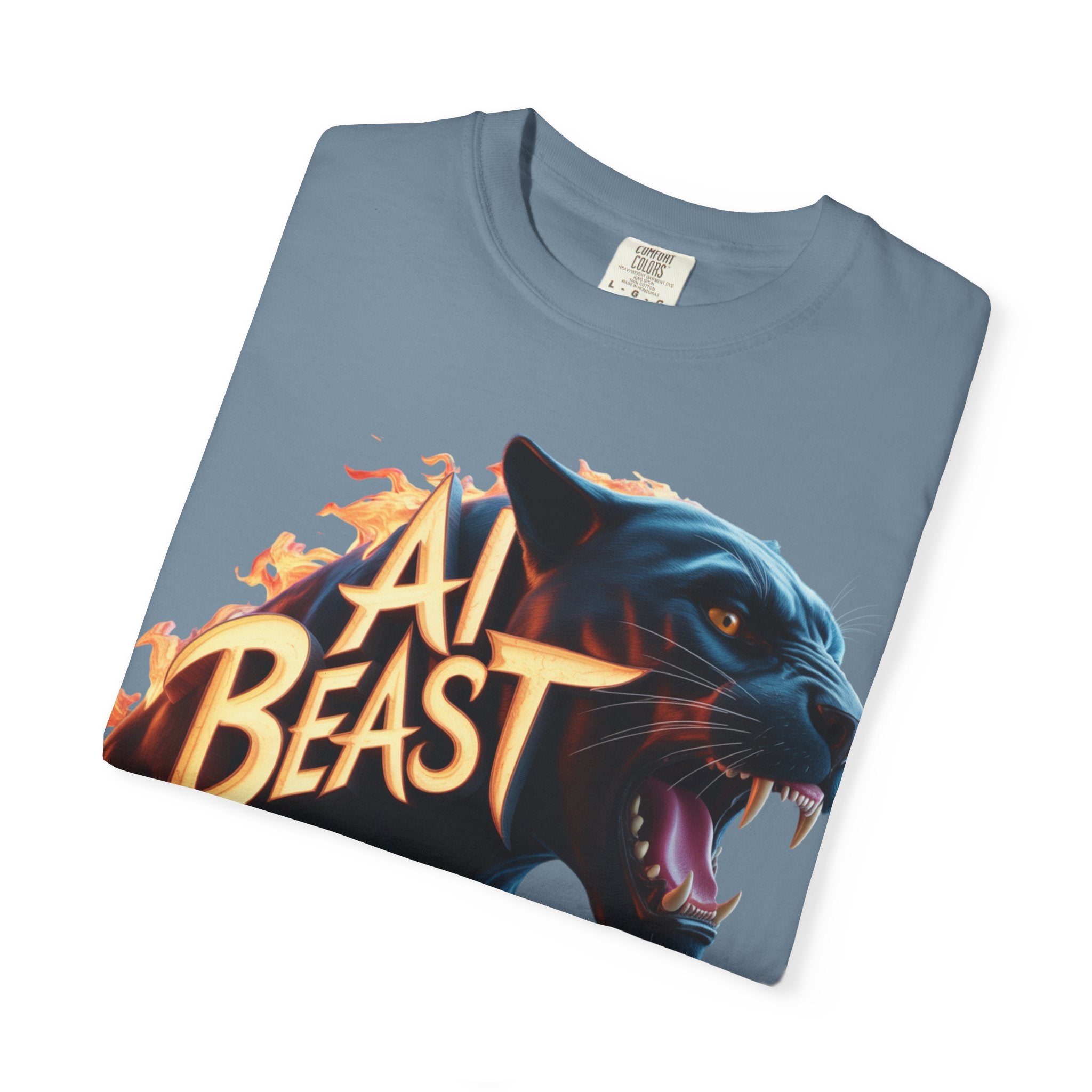 AI BEAST  "Wildfire Algorithm"  Unisex Garment-Dyed T-shirt