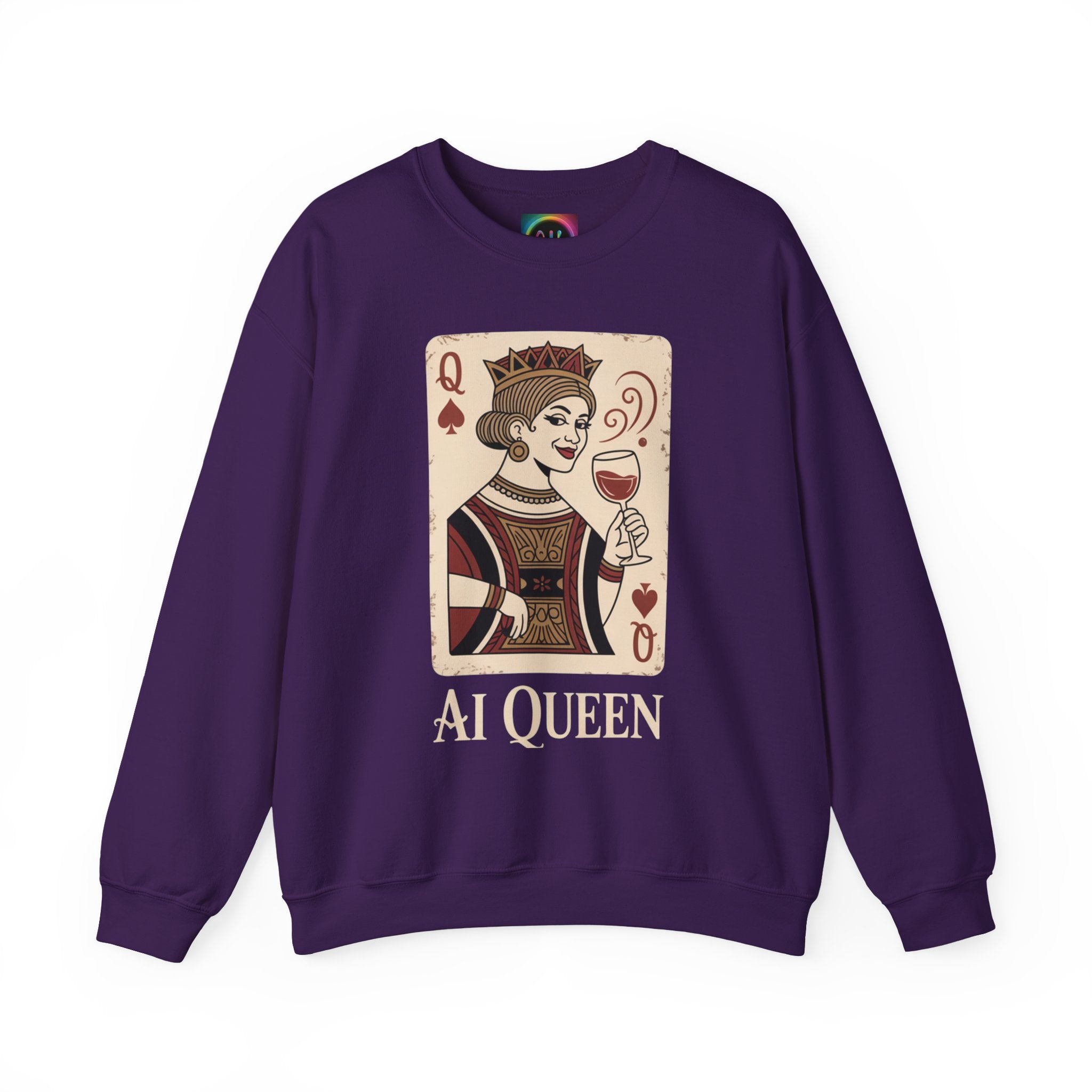 AI Queen "ROYAL ALGORITHM"  Unisex Heavy Blend Crewneck Sweatshirt