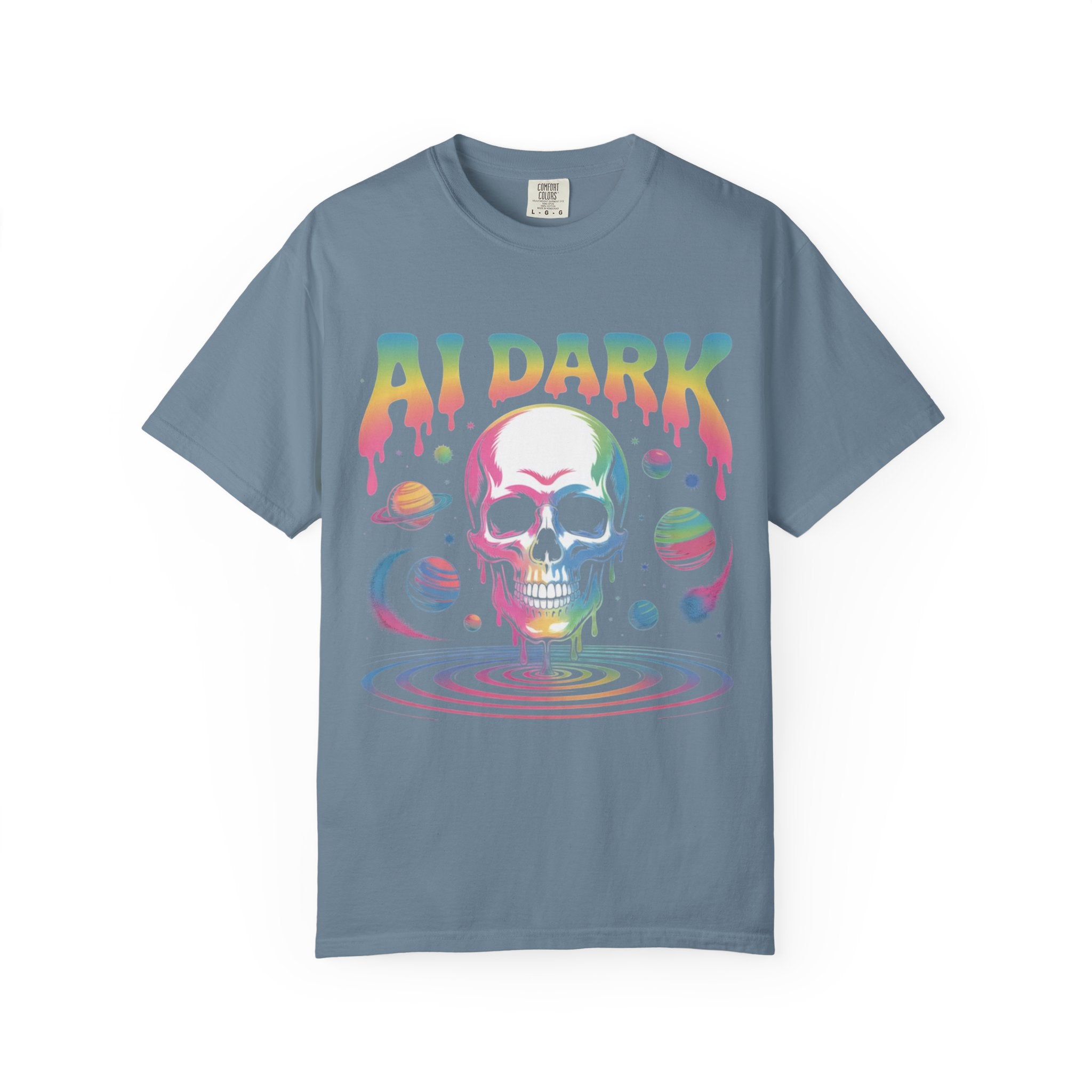 AI DARK “Death of Data” Unisex Garment-Dyed T-shirt
