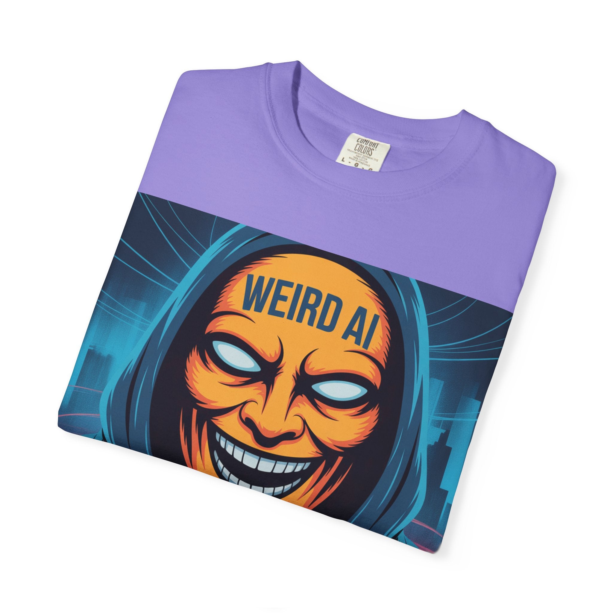 Weird AI "Masked Mode" Unisex Garment-Dyed T-shirt