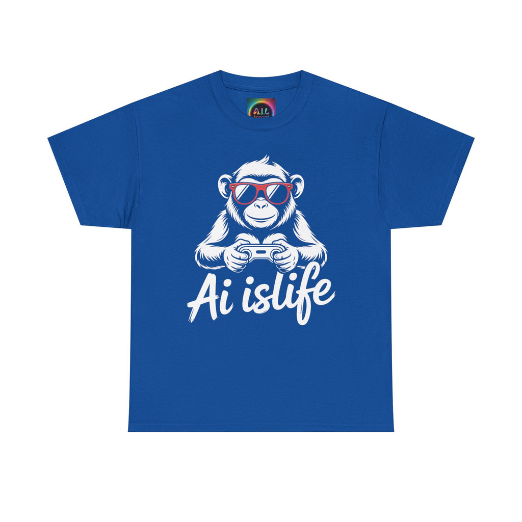 AI Is Life "GAMER CHIMP ELITE" Unisex Graphic T-Shirt