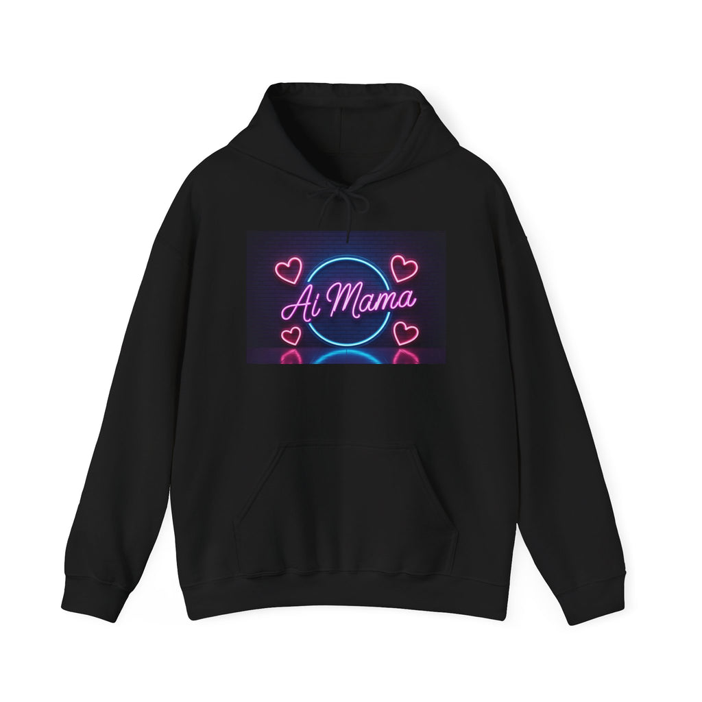 AI MAMA  “Electric Love Loop”  Unisex Heavy Blend™ Hooded Sweatshirt