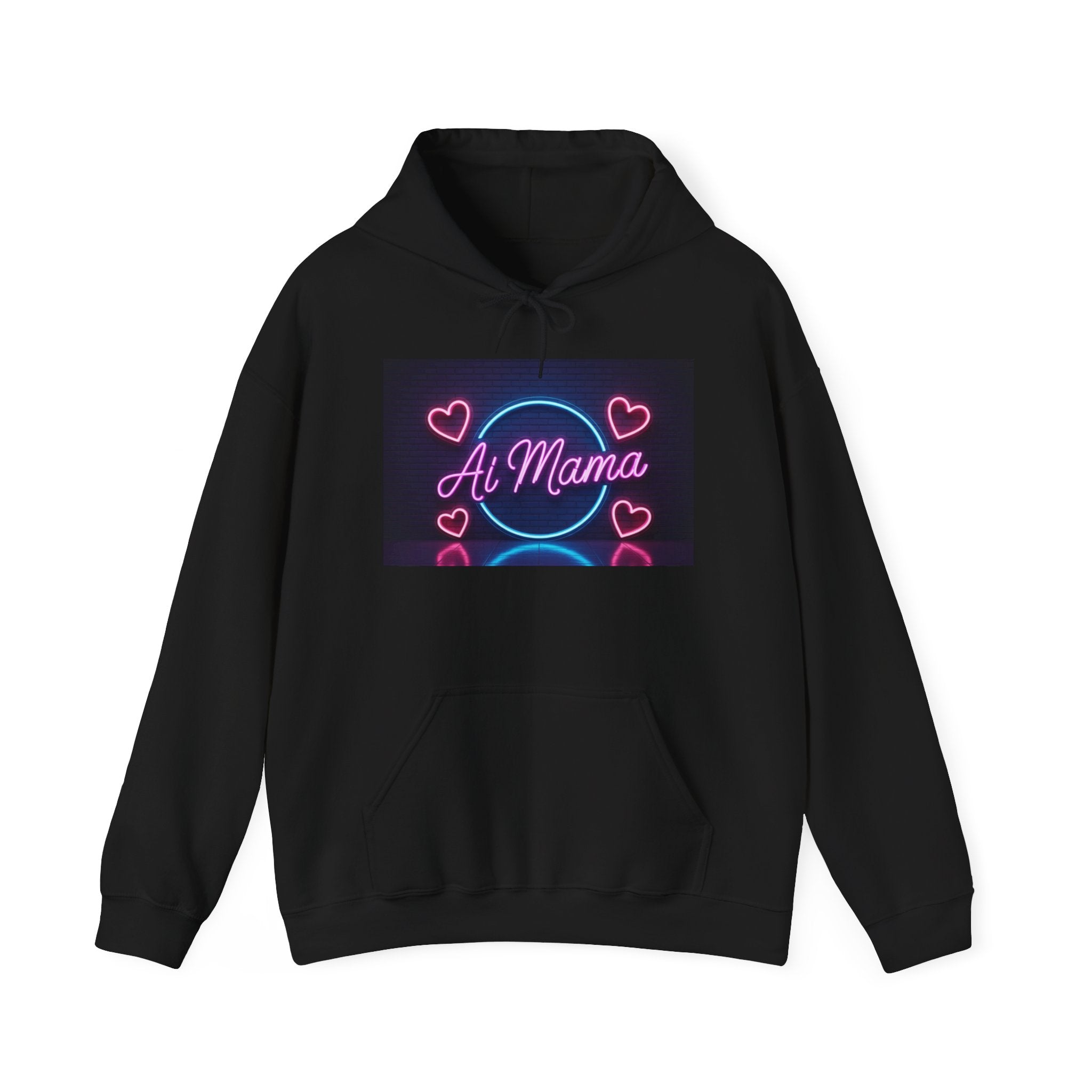 AI MAMA  “Electric Love Loop”  Unisex Heavy Blend™ Hooded Sweatshirt