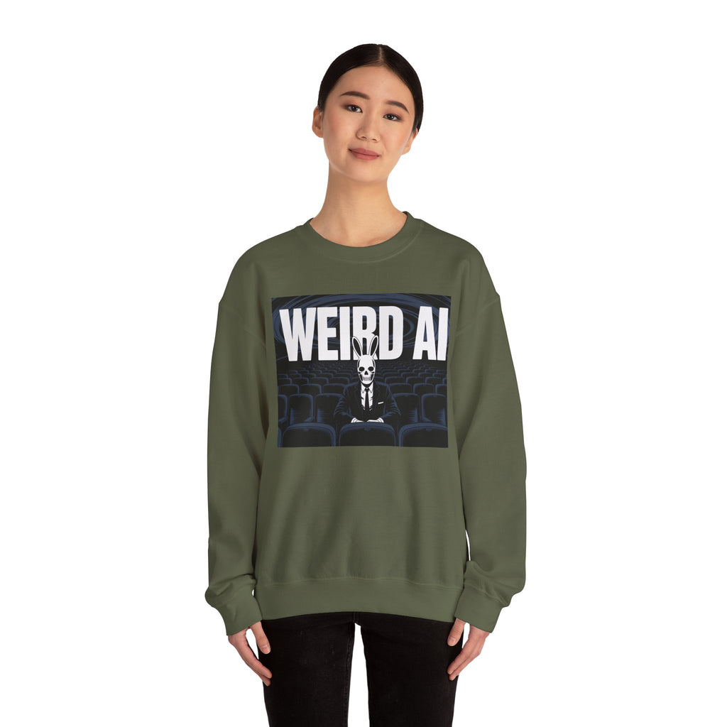 WEIRD AI " Backrooms Theater "  Unisex Heavy Blend™ Crewneck Sweatshirt