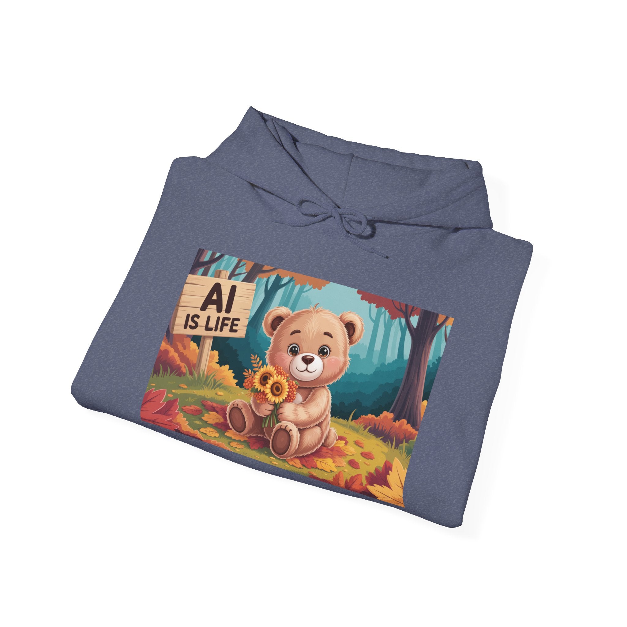 AI IS LIFE  " Cuddle Code "  Unisex Heavy Blend™ Hooded Sweatshirt