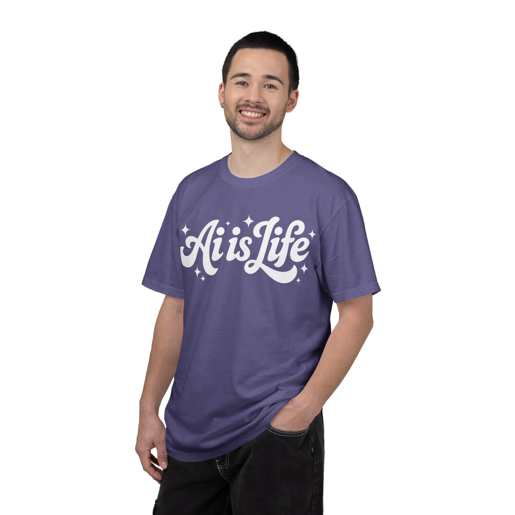 Ai is Life  "TechFlow Energy" Unisex Garment-Dyed T-shirt