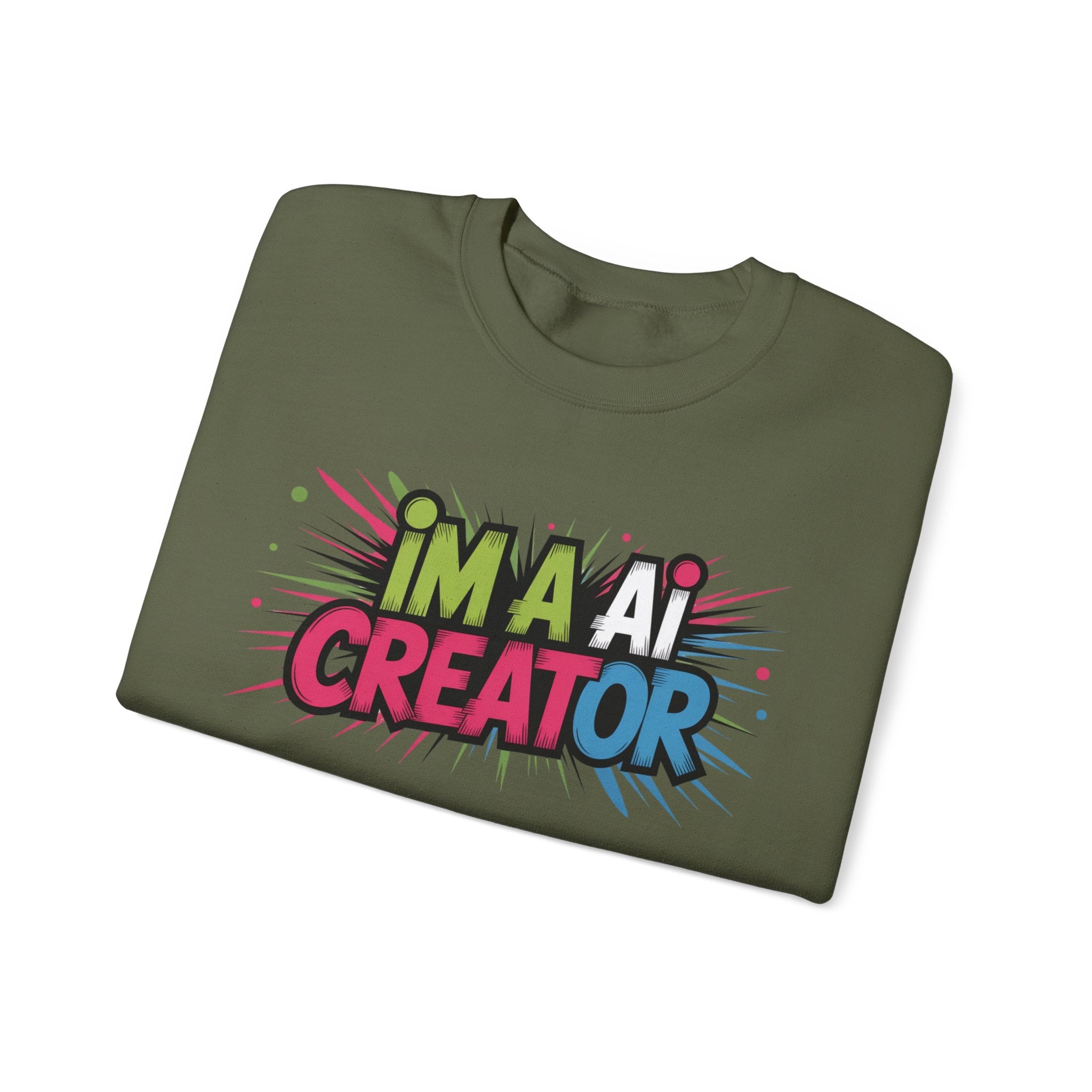 AI Creator  "Code Splash" Unisex Heavy Blend™ Crewneck Sweatshirt
