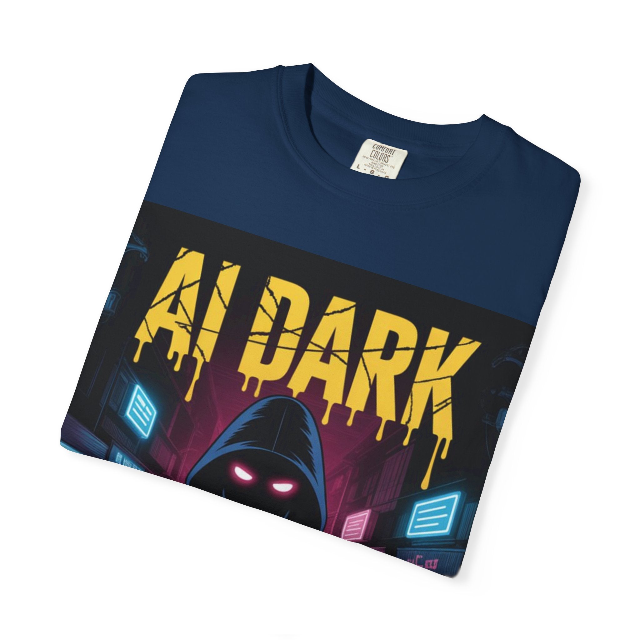 AI DARK  “Night Signal”  Unisex Garment-Dyed T-shirt