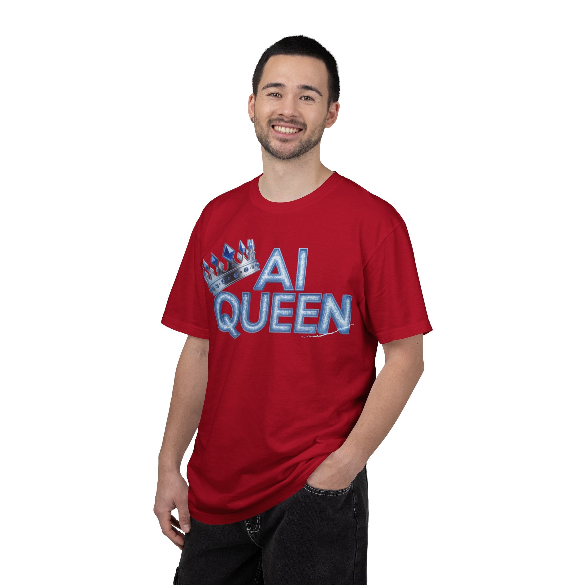 AI Queen "Frost Crown Frequency" Unisex Garment-Dyed T-shirt