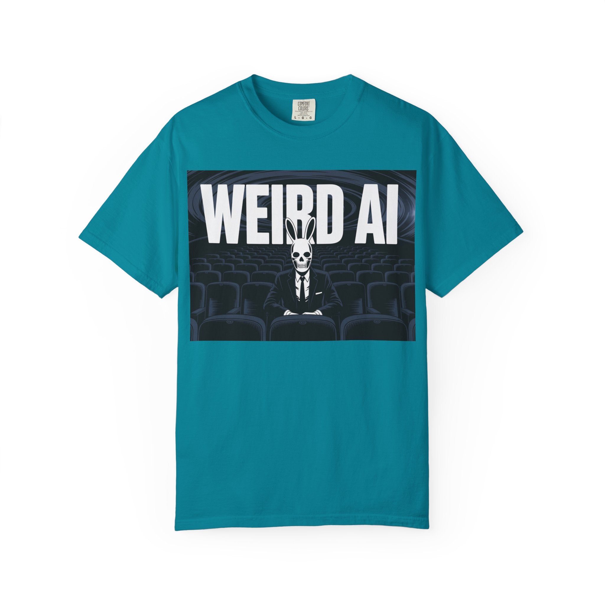WEIRD AI  " Backrooms Theater " Unisex Garment-Dyed T-shirt