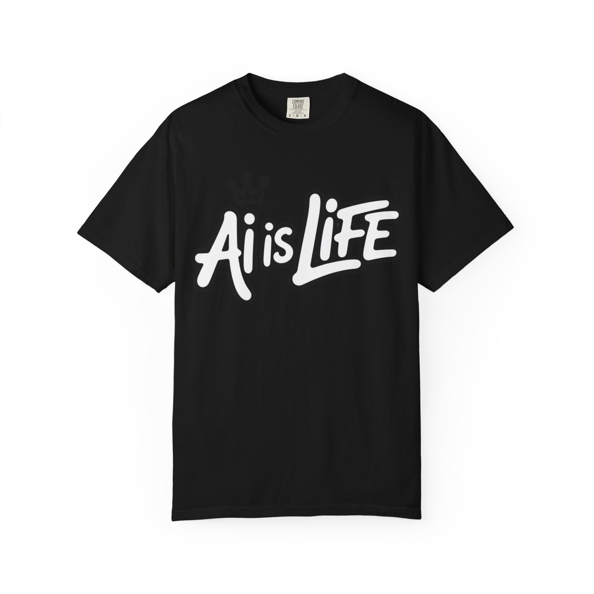 Ai is Life  "Crown Circuit" Unisex Garment-Dyed T-shirt