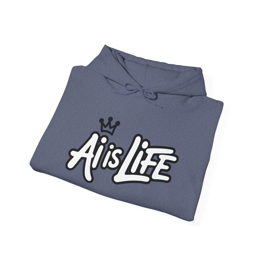 AI is LIFE “DIGITAL DYNASTY” Unisex Heavy Blend™ Hooded Sweatshirt
