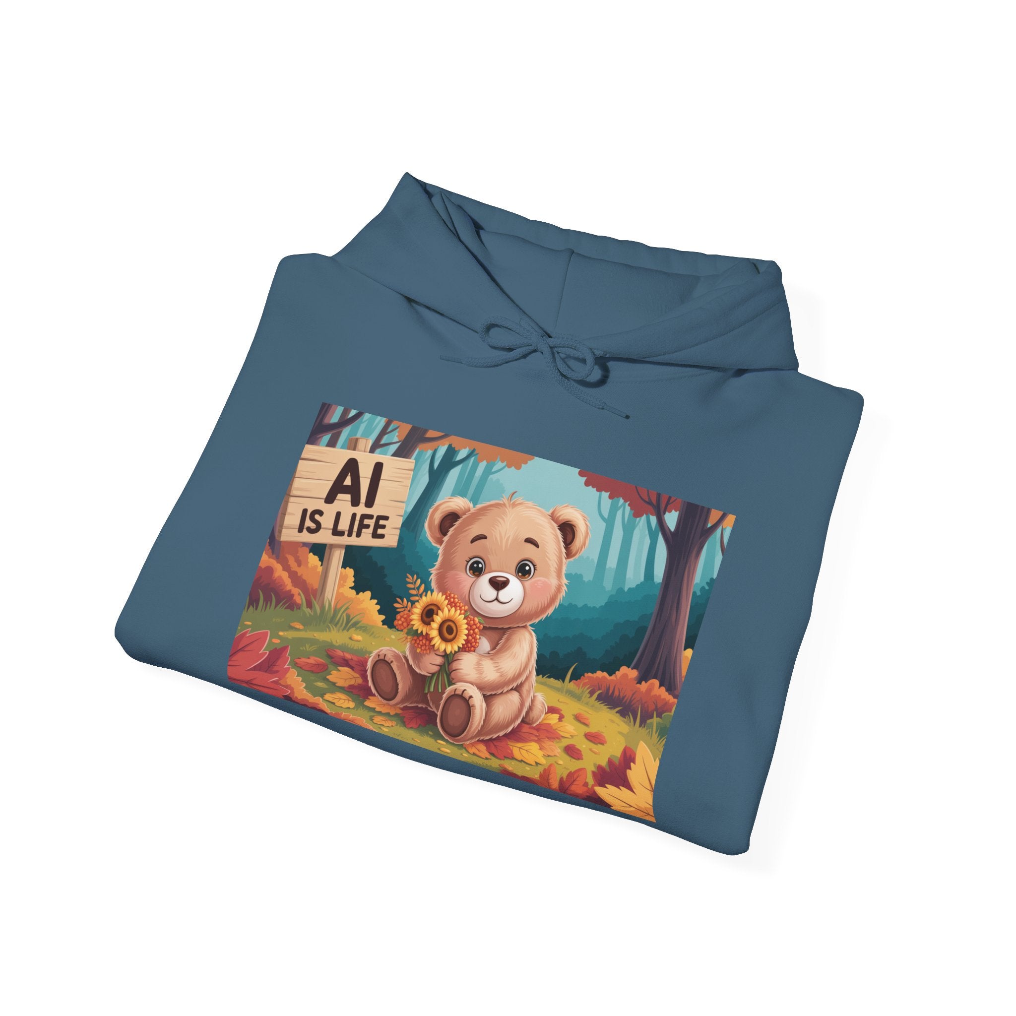 AI IS LIFE  " Cuddle Code "  Unisex Heavy Blend™ Hooded Sweatshirt