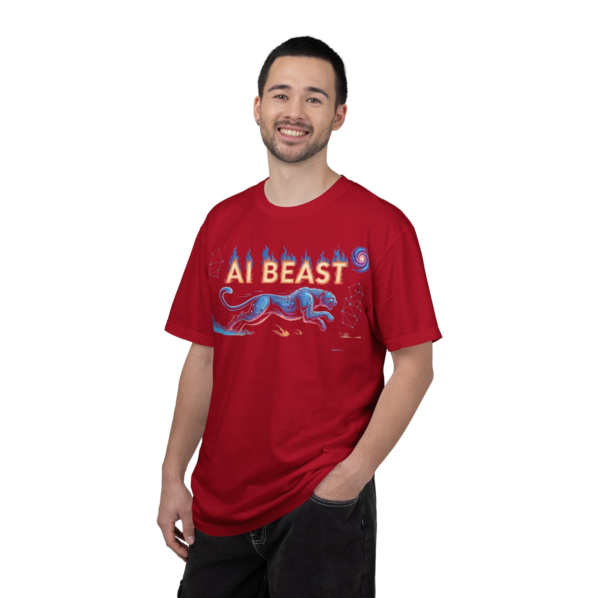 AI BEAST “Digital Predator” Unisex Garment-Dyed T-shirt