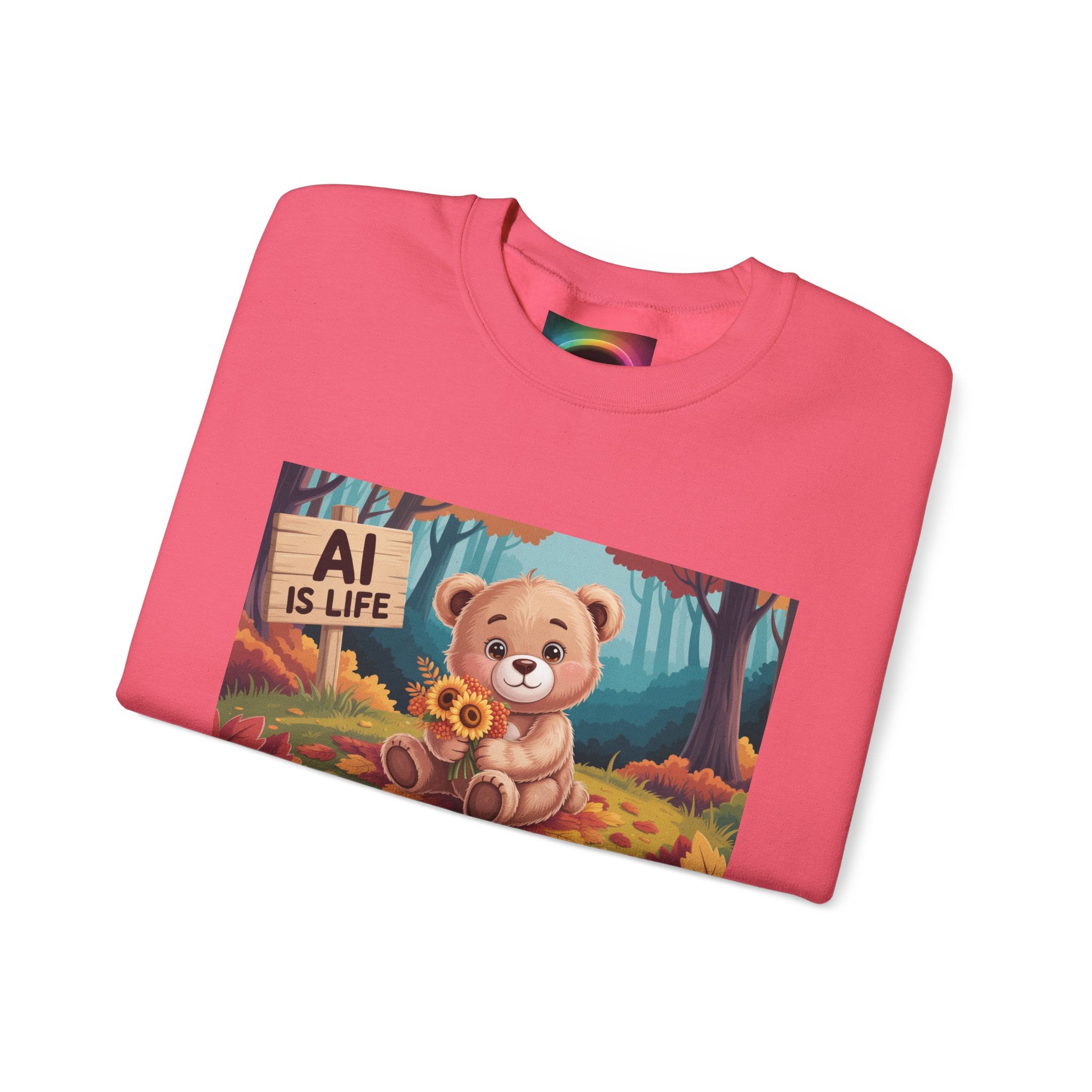 AI IS LIFE  " Cuddle Code "   Unisex Heavy Blend™ Crewneck Sweatshirt