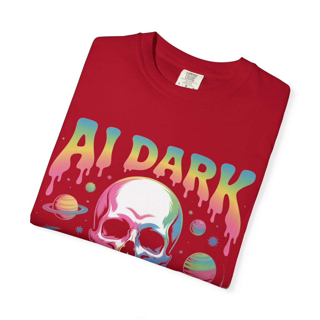 AI DARK “Death of Data” Unisex Garment-Dyed T-shirt