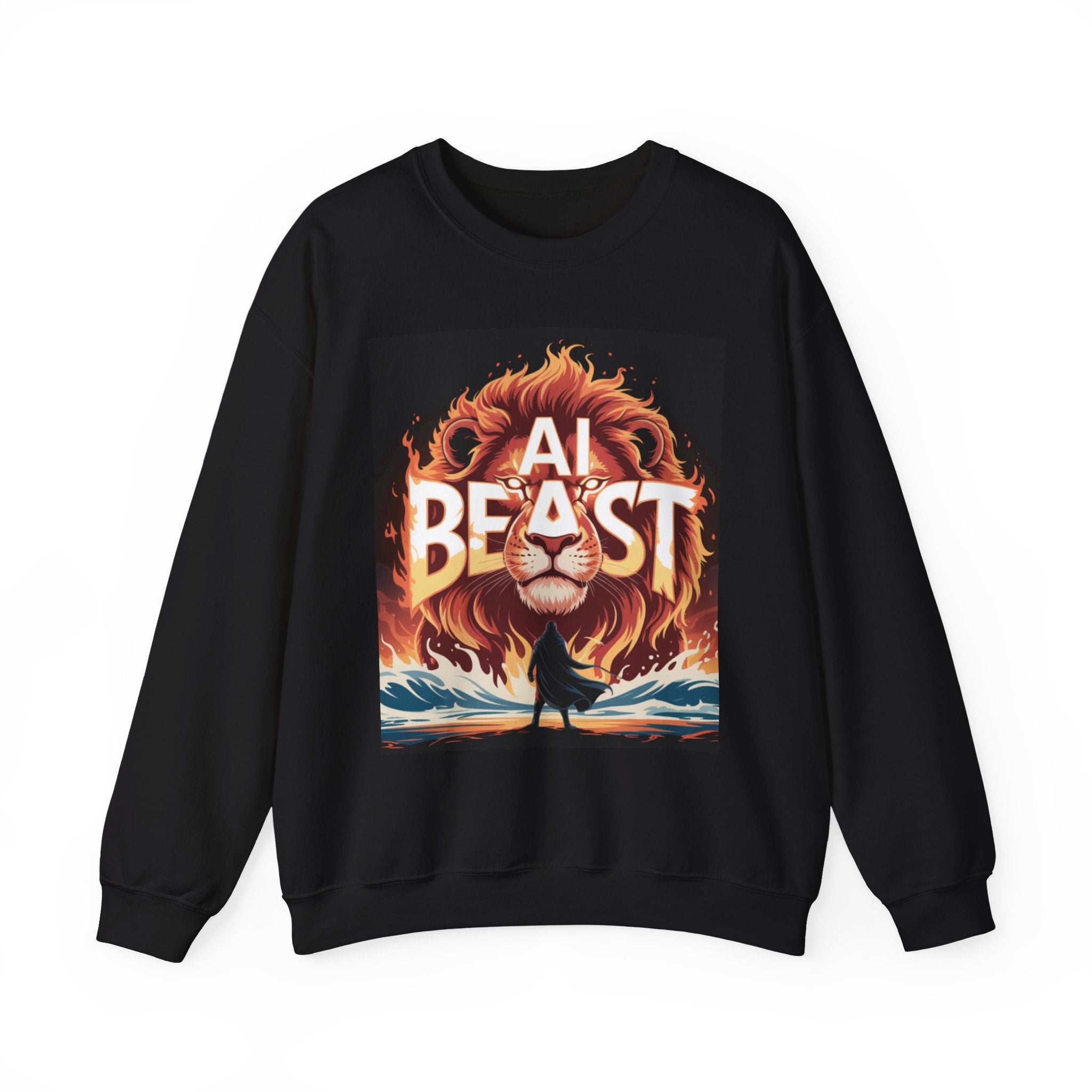 AI BEAST “Majestic Upload” Unisex Heavy Blend™ Crewneck Sweatshirt