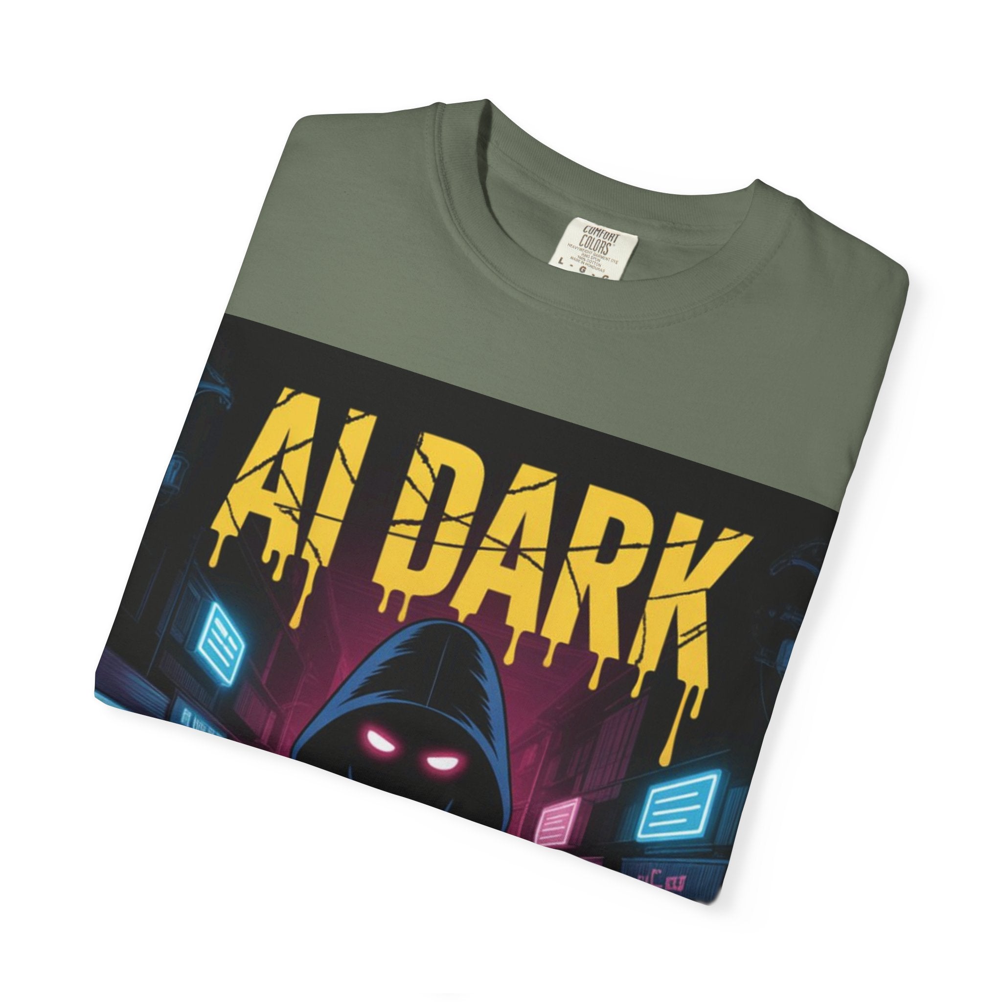 AI DARK  “Night Signal”  Unisex Garment-Dyed T-shirt