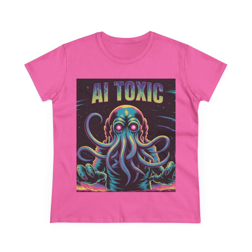 AI TOXIC  "Data Overlord" Women's Midweight Cotton Tee