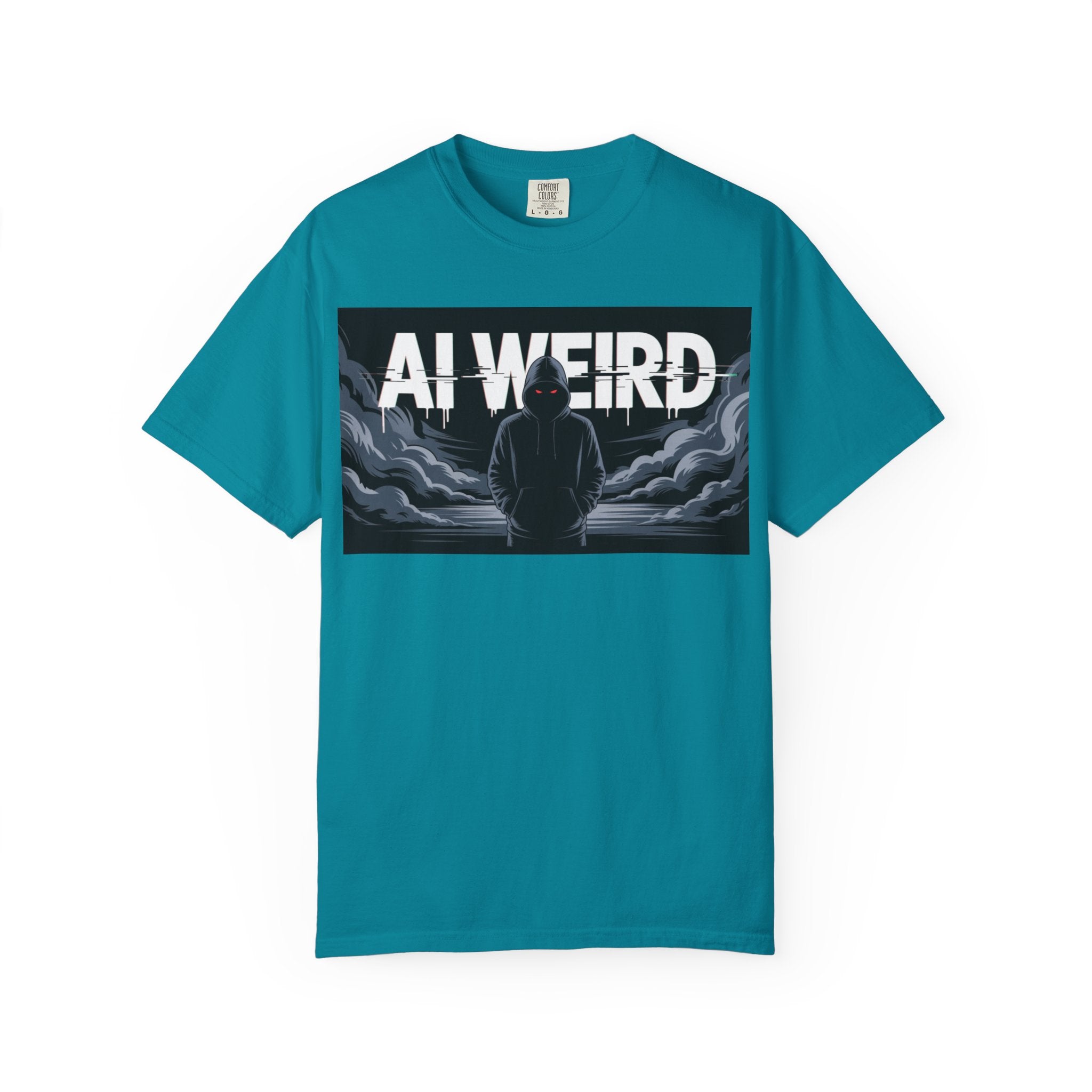 AI WEIRD – “DARK DATA ENTITY” Unisex Garment-Dyed T-shirt