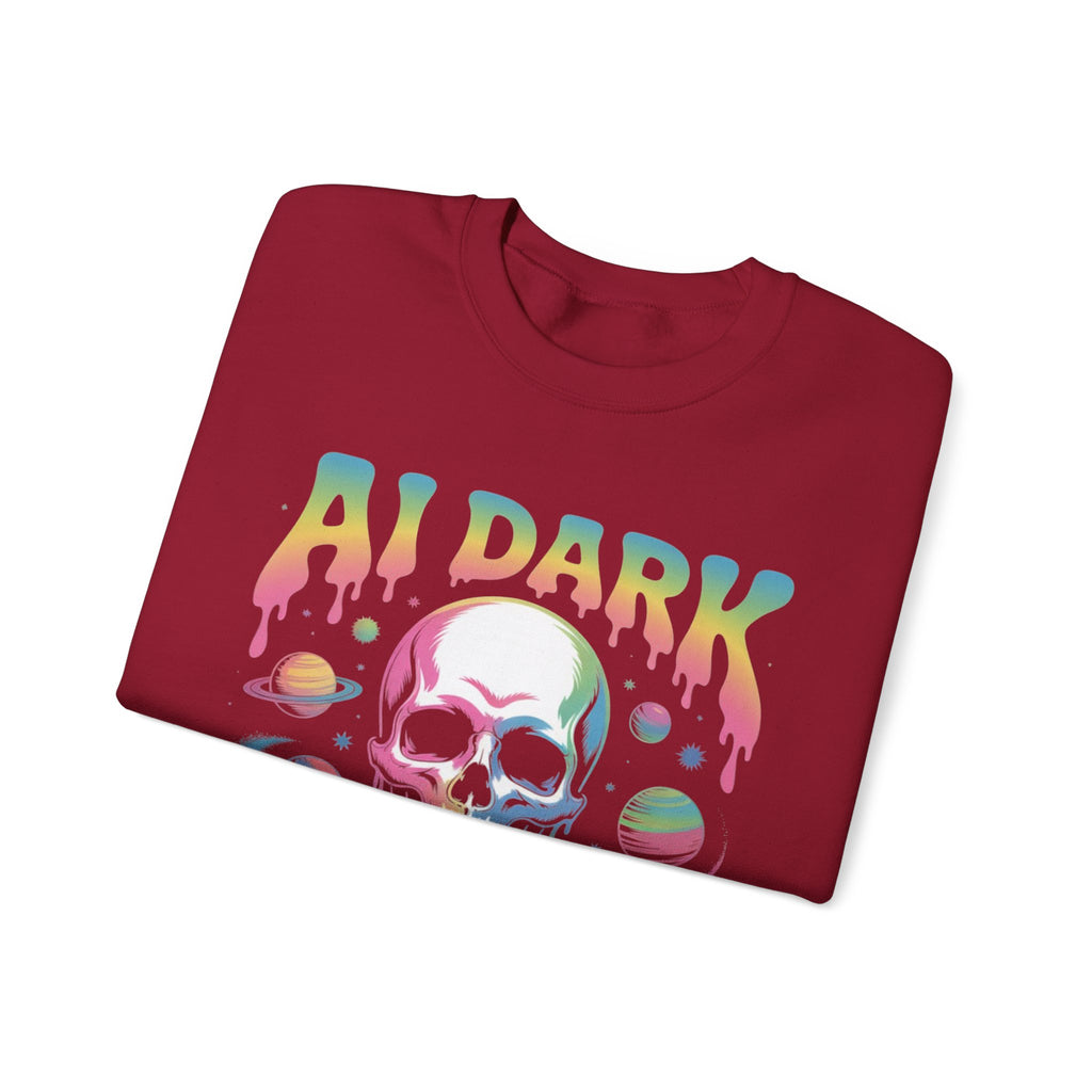 AI DARK “Death of Data” Unisex Heavy Blend™ Crewneck Sweatshirt