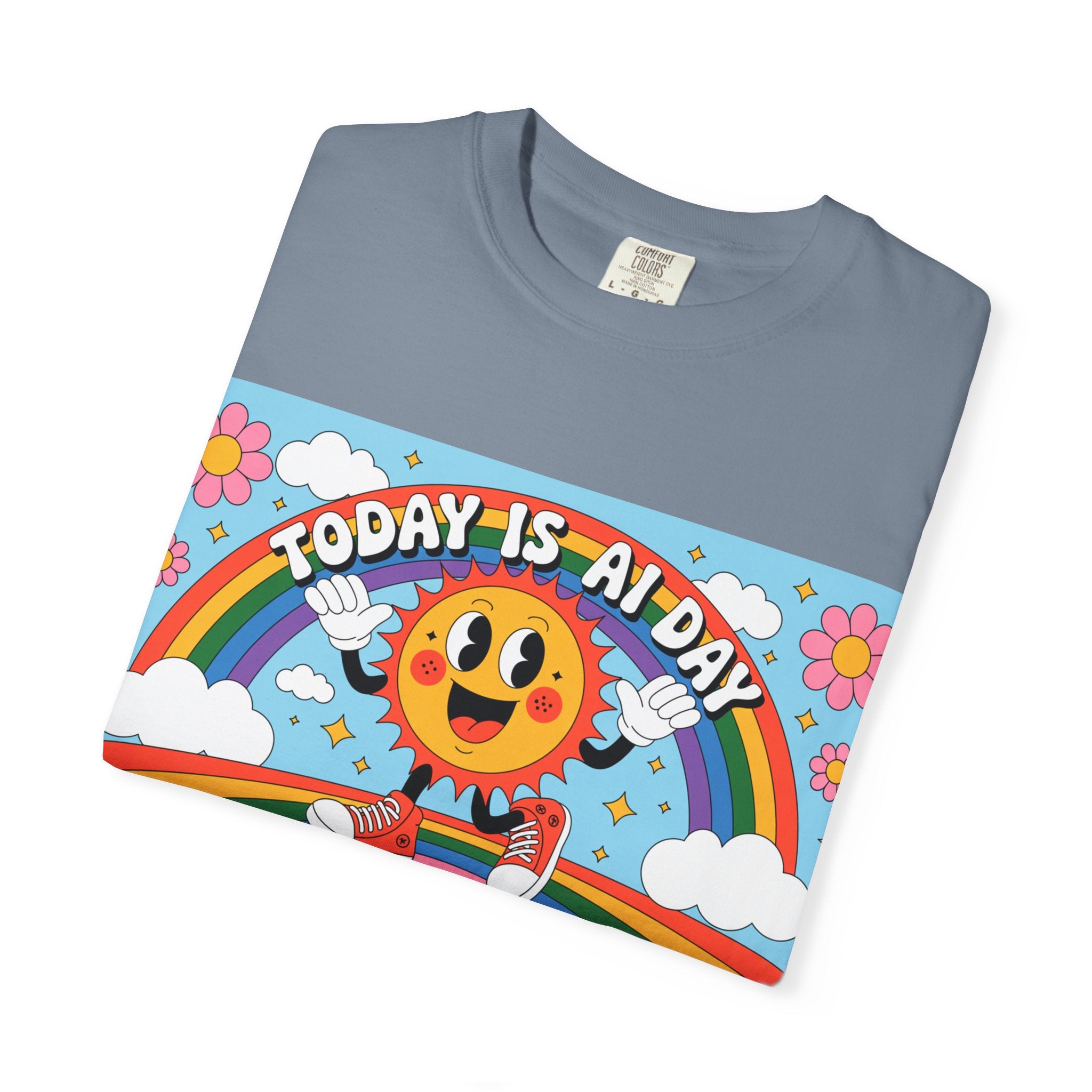 Today Is AI Day  "Sunshine Circuit" Unisex Garment-Dyed T-shirt