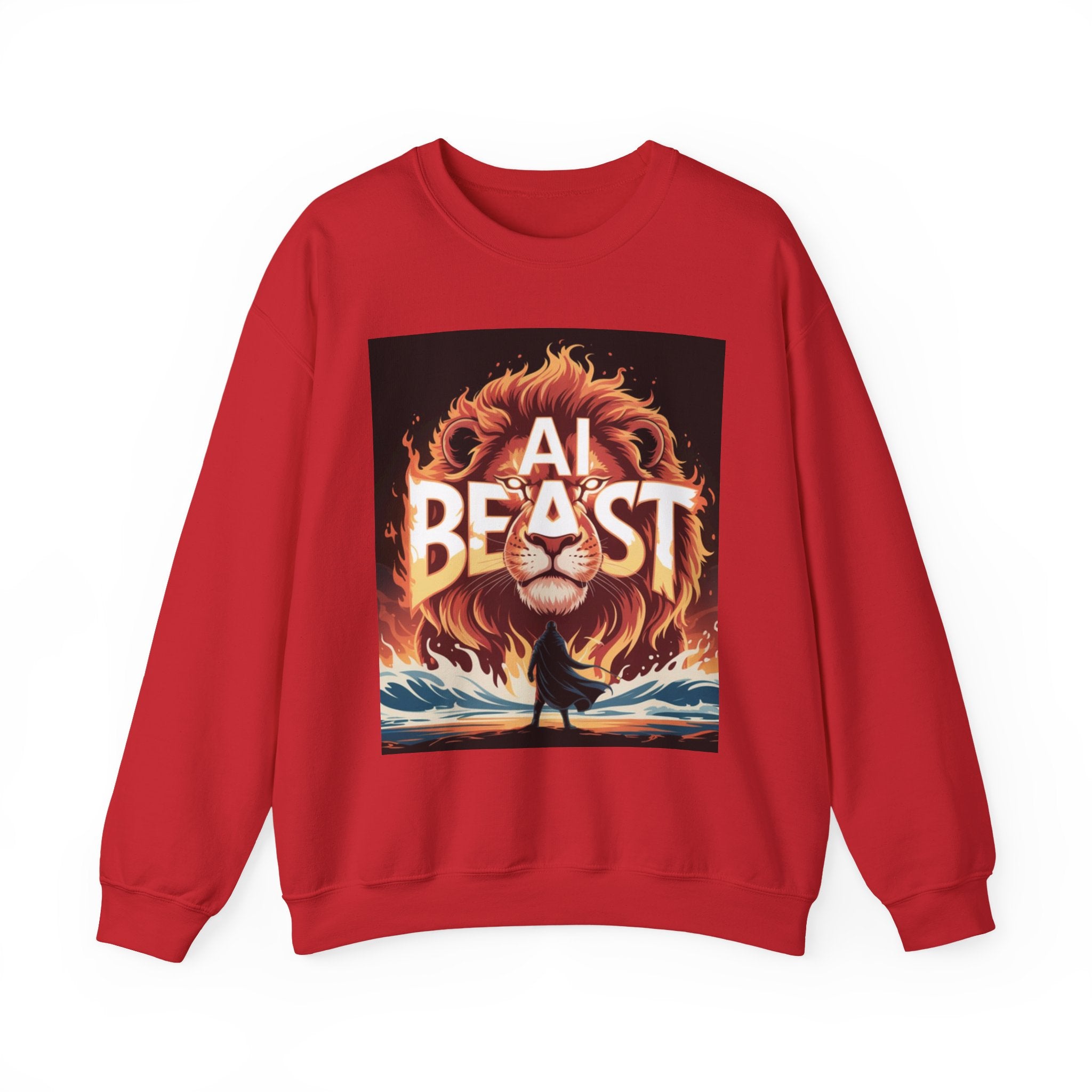 AI BEAST “Majestic Upload” Unisex Heavy Blend™ Crewneck Sweatshirt