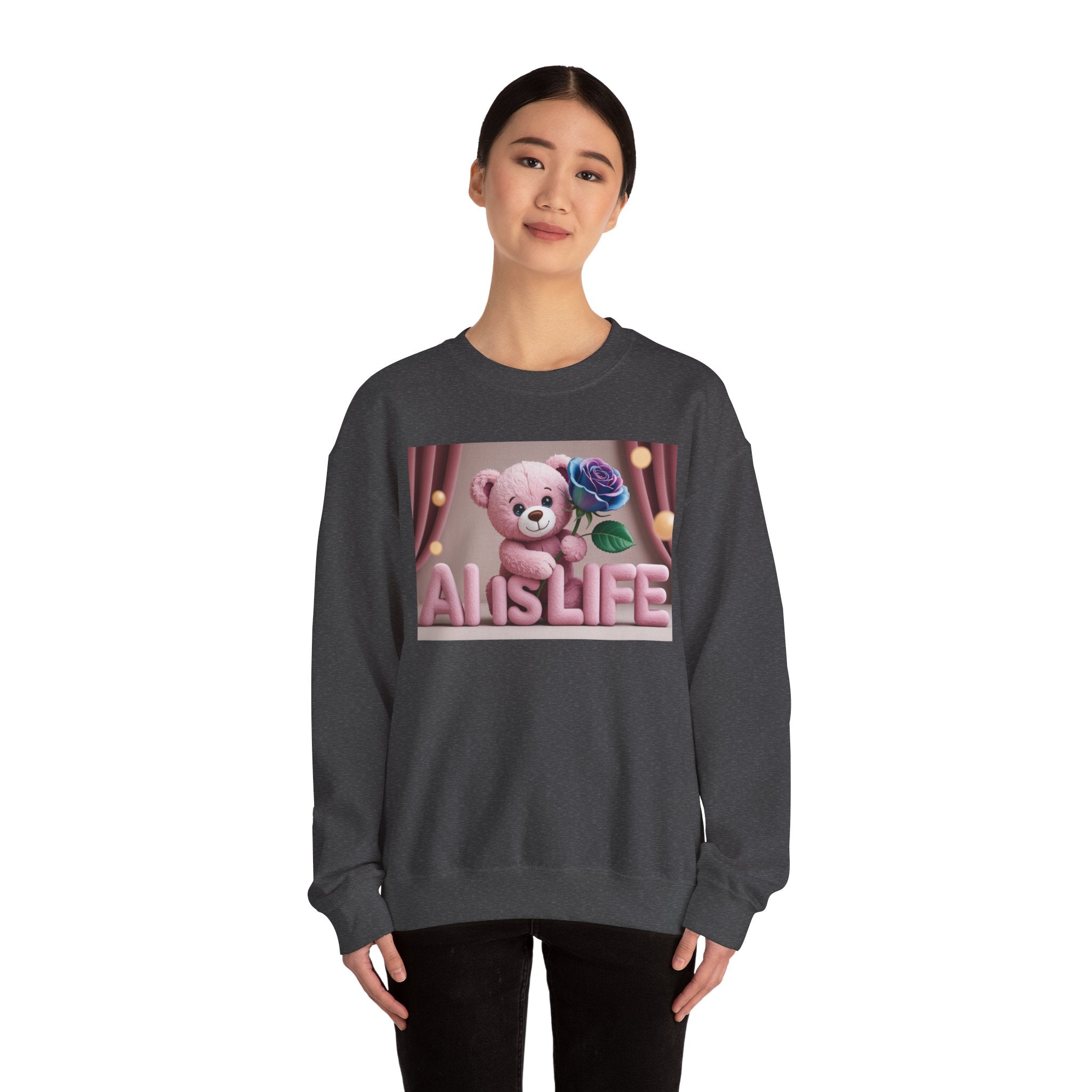 AI IS LIFE  "CUTE CIRCUIT" Unisex Heavy Blend™ Crewneck Sweatshirt