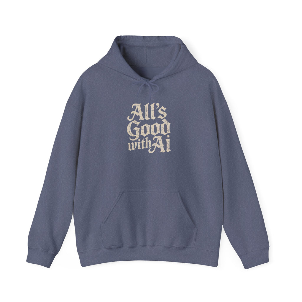 ALL’S GOOD WITH AI “Cracked Code Classic” Unisex Heavy Blend™ Hooded Sweatshirt