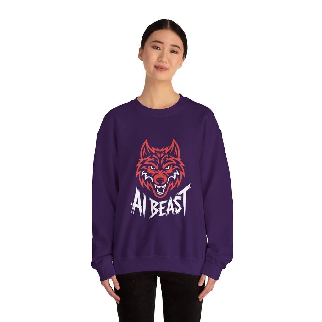 AI BEAST " Alpha Mode " Unisex Heavy Blend™ Crewneck Sweatshirt