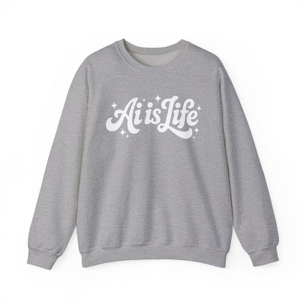 Ai is Life  "TechFlow Energy" Unisex Heavy Blend™ Crewneck Sweatshirt