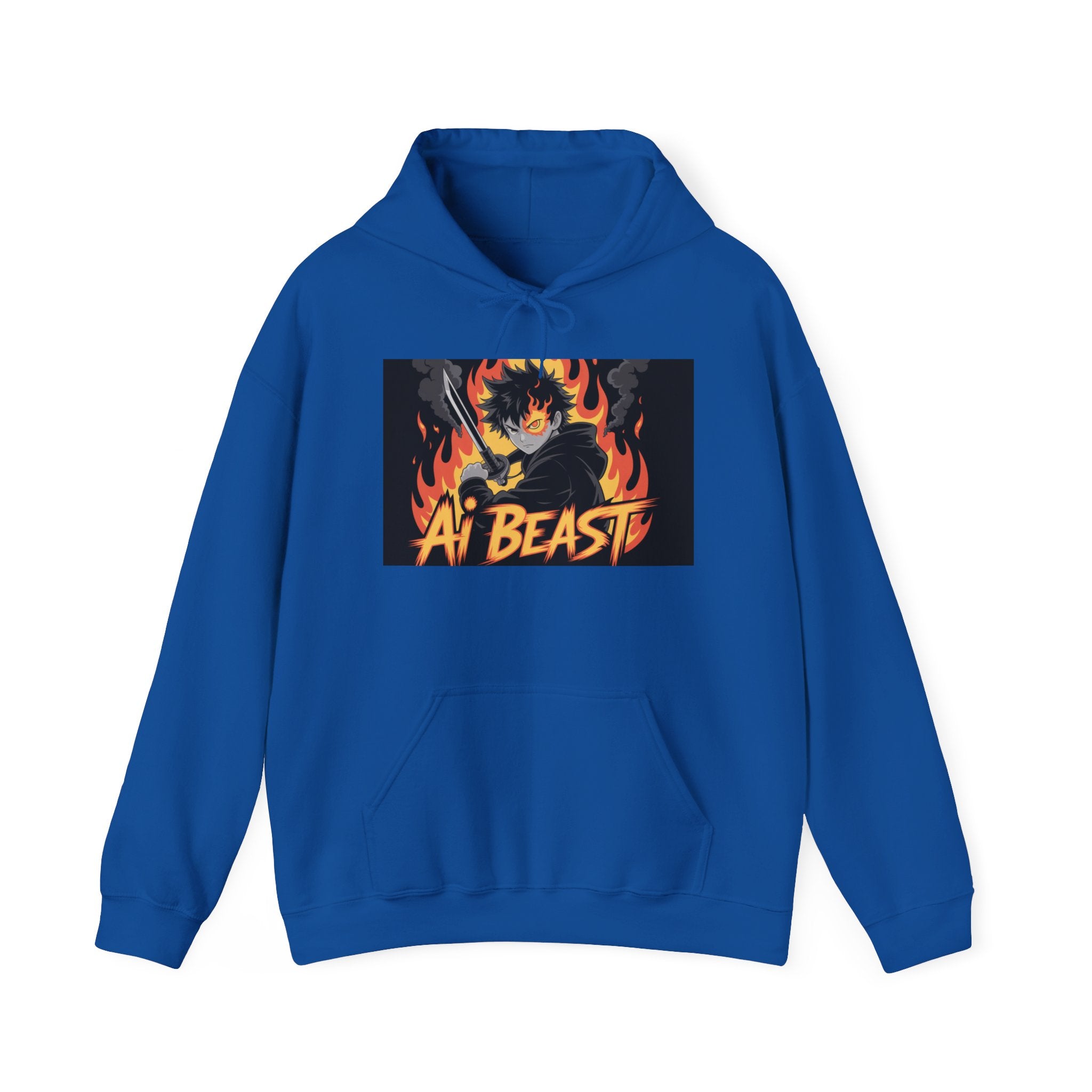 AI  BEAST  " Warrior.exe "  Unisex Heavy Blend™ Hooded Sweatshirt