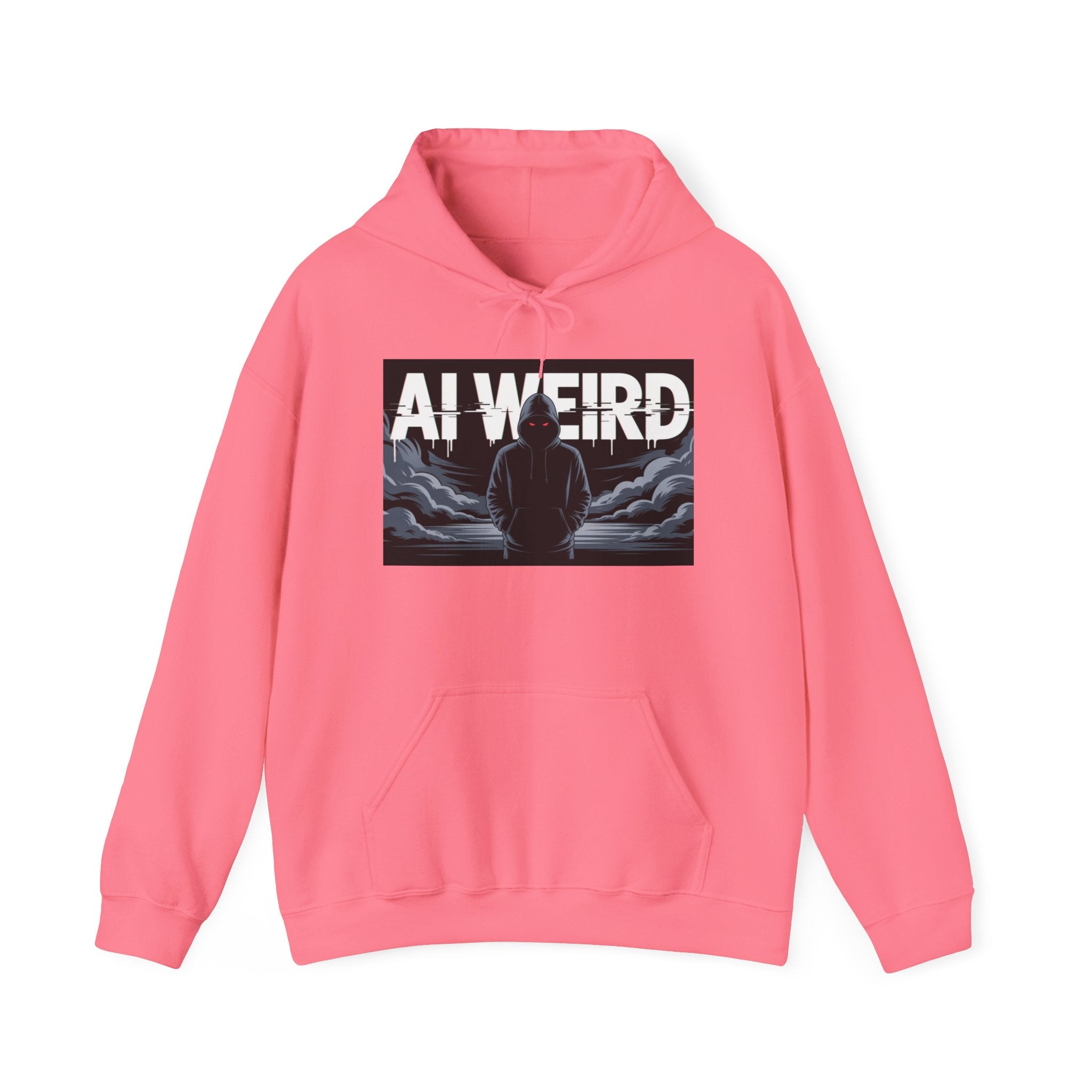 AI WEIRD – “DARK DATA ENTITY” Unisex Heavy Blend™ Hooded Sweatshirt